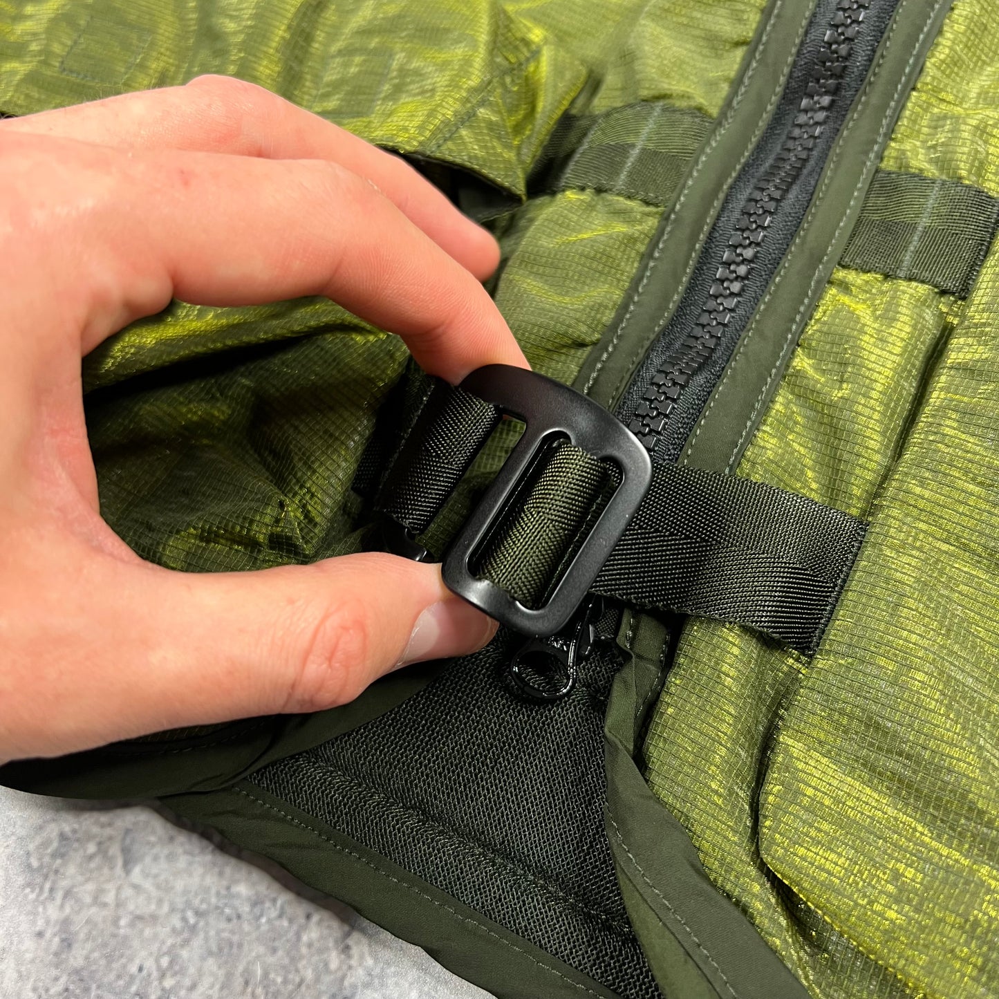 CP Company Green Prism Nylon Lens Gilet Size 48- Medium 21.75”