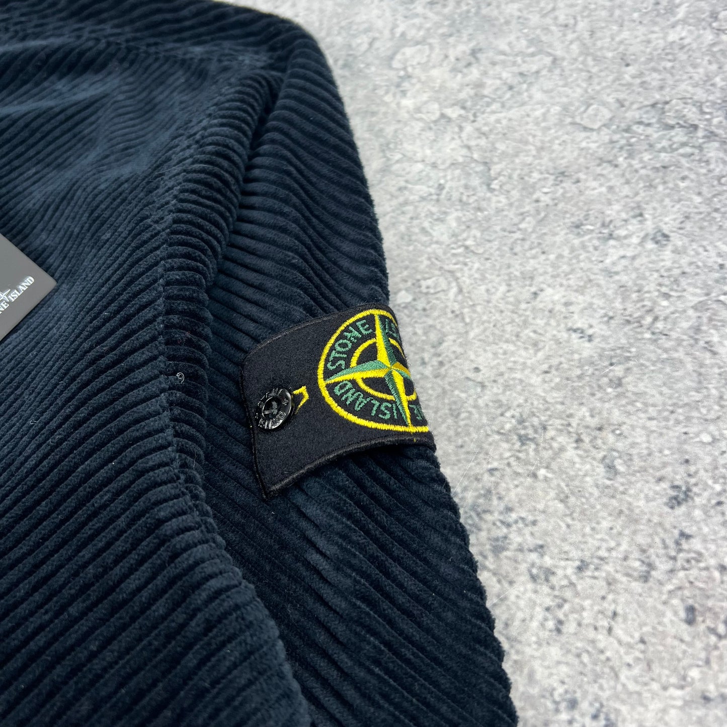 Stone Island Navy Corduroy Pullover XL 26” BNWT