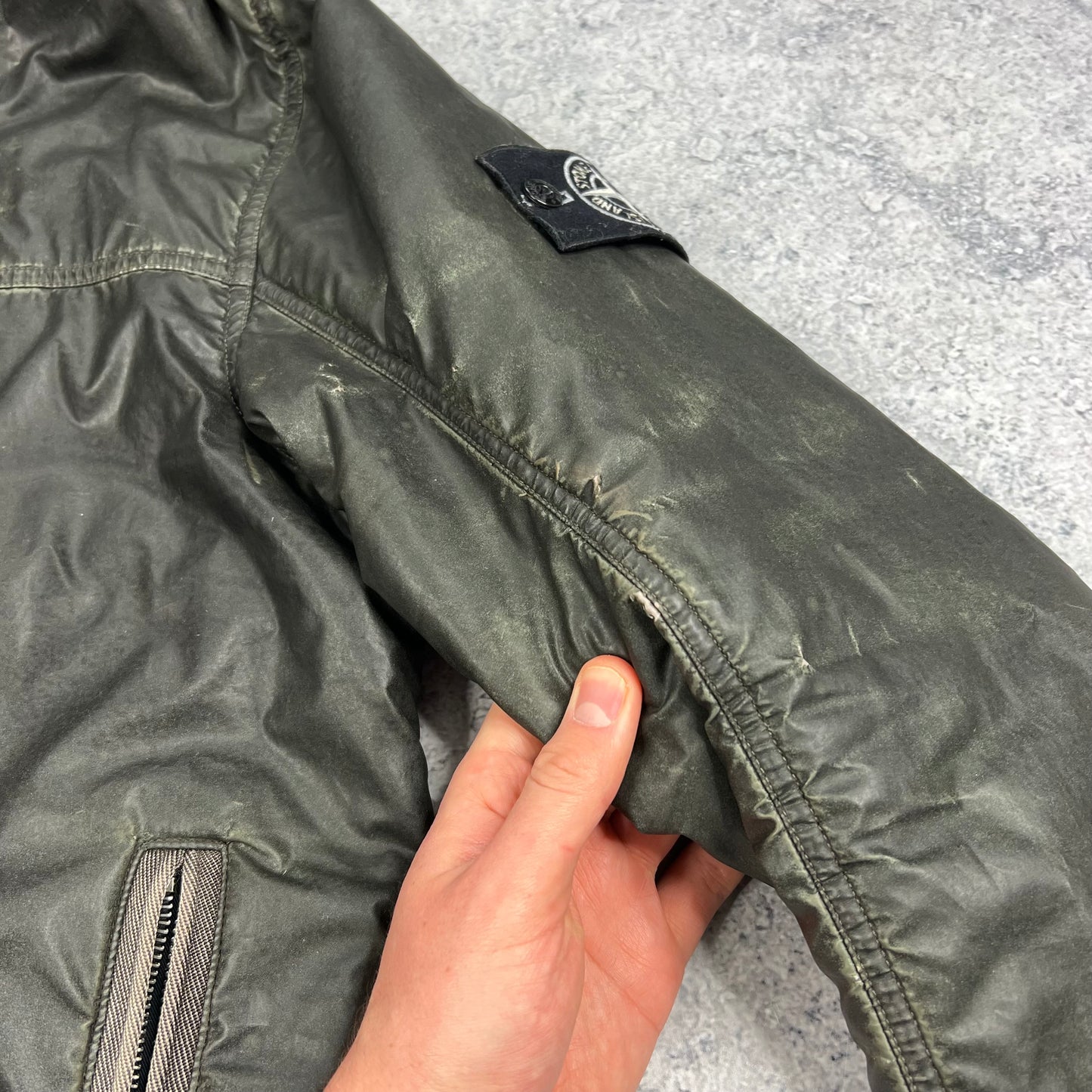 Stone Island Liquid Reflective Jacket Large 22.75”