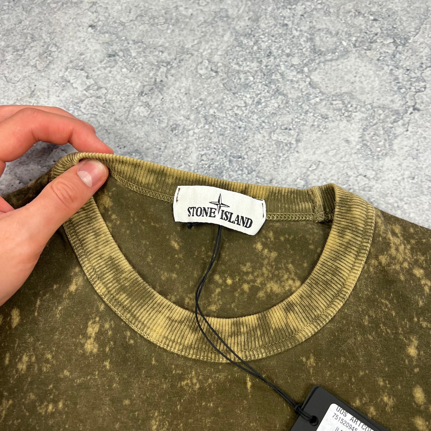Stone Island Khaki OVD T-Shirt Medium 20.75” BNWT