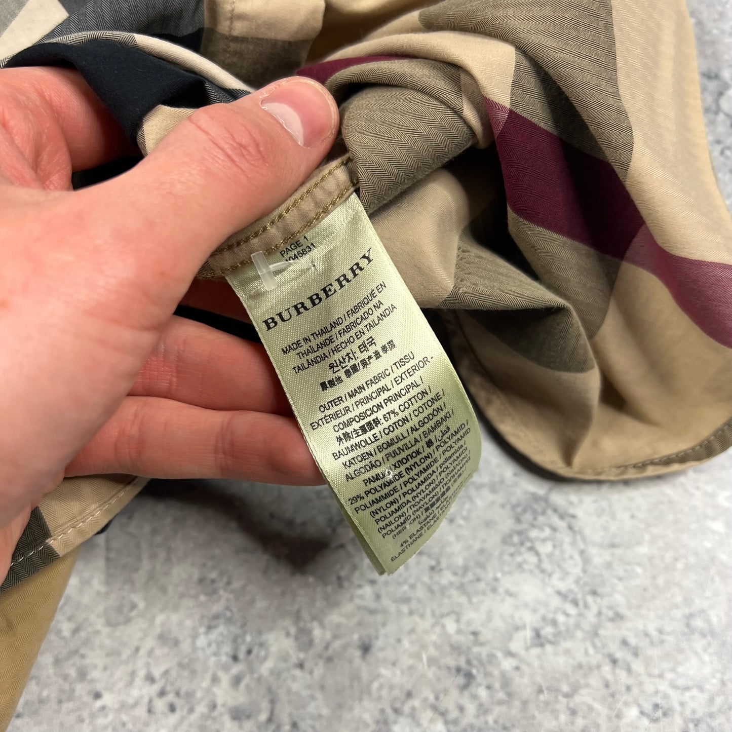 Burberry Short Sleeve Check Shirt Medium 21.75”