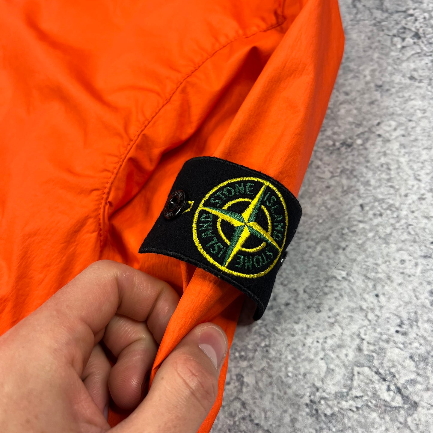 Stone Island Orange Membrana Jacket Large 23”