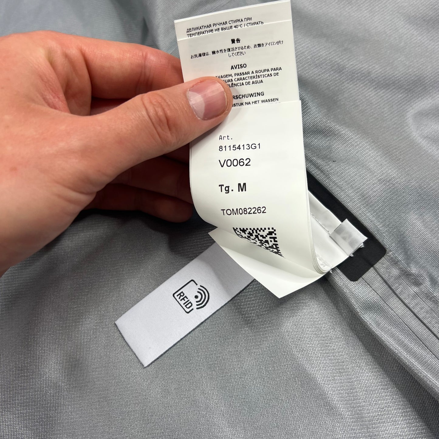 Stone Island Dark Grey Stellina Goretex Jacket Medium 22.75” BNWT