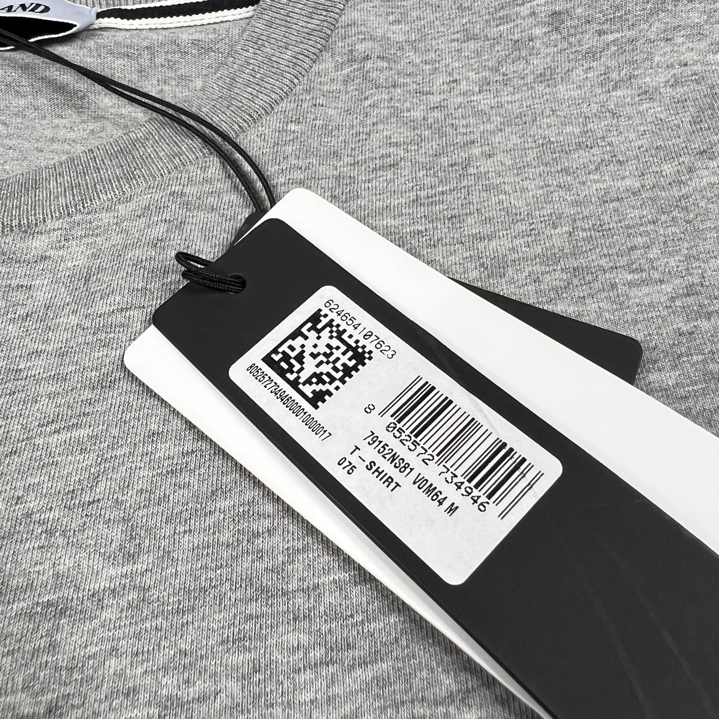 Stone Island Grey Hand Print T-Shirt Medium 19.75” BNWT