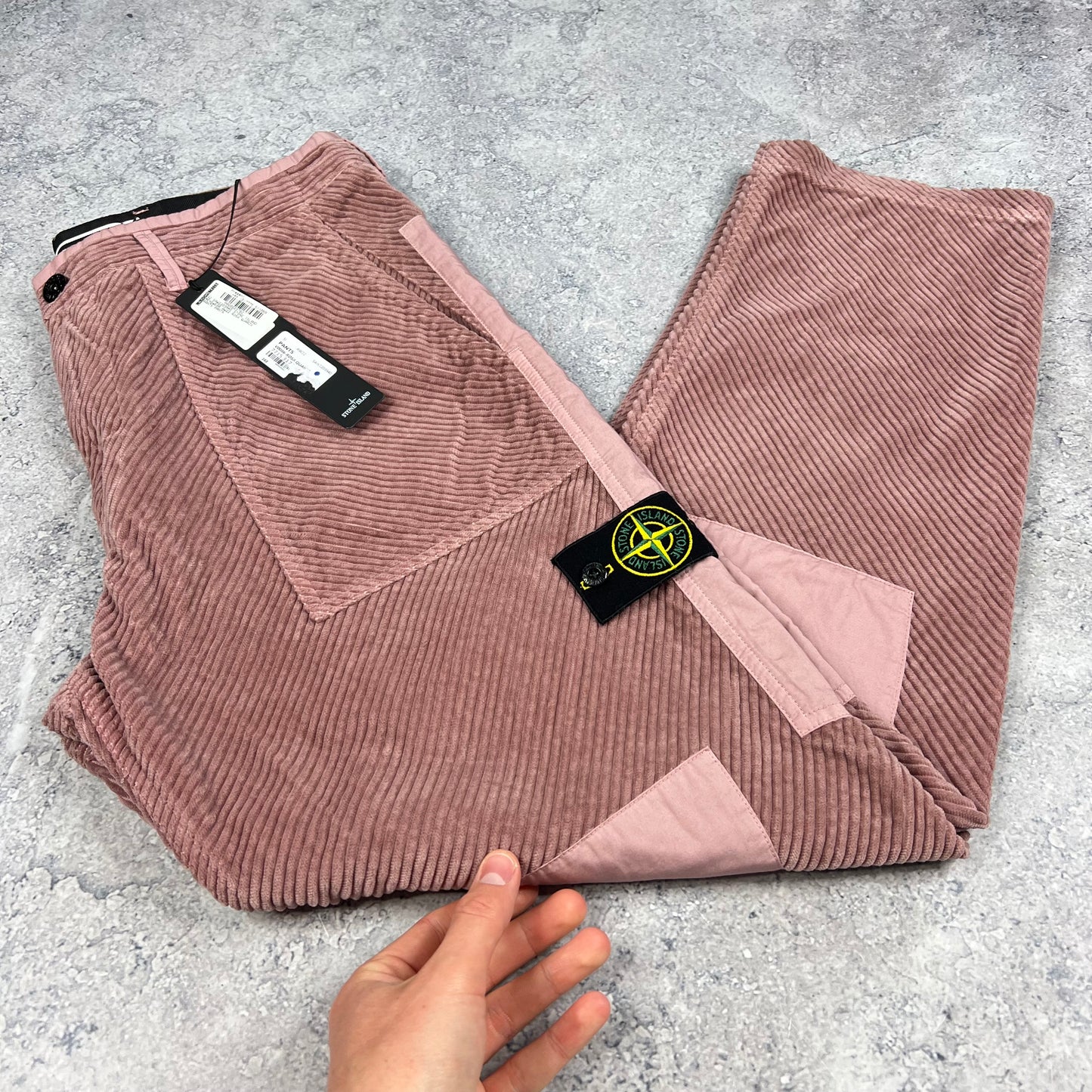 Stone Island Rose Corduroy Trousers W32-34” BNWT