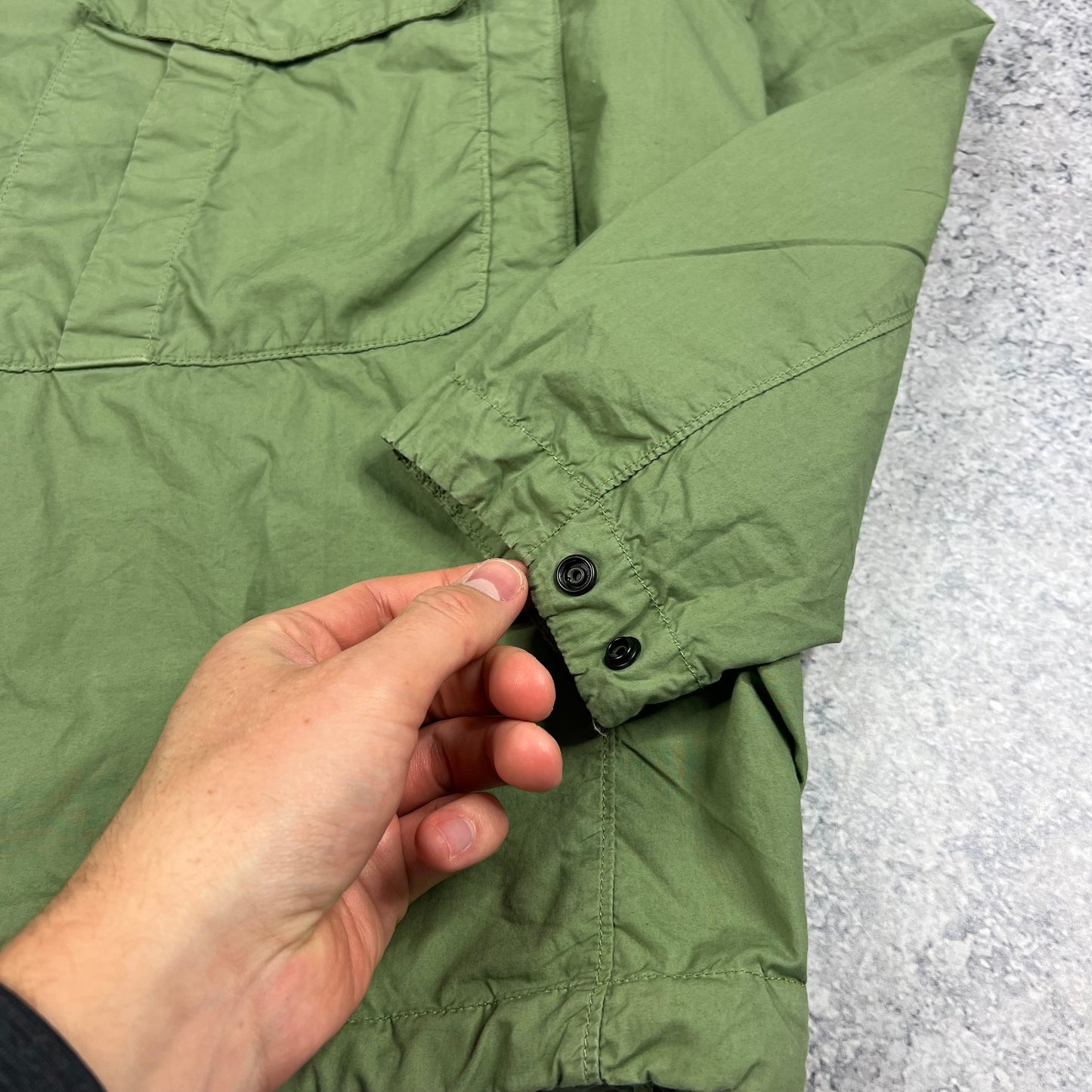 Stone Island Green Tela Smock XL 27.5”