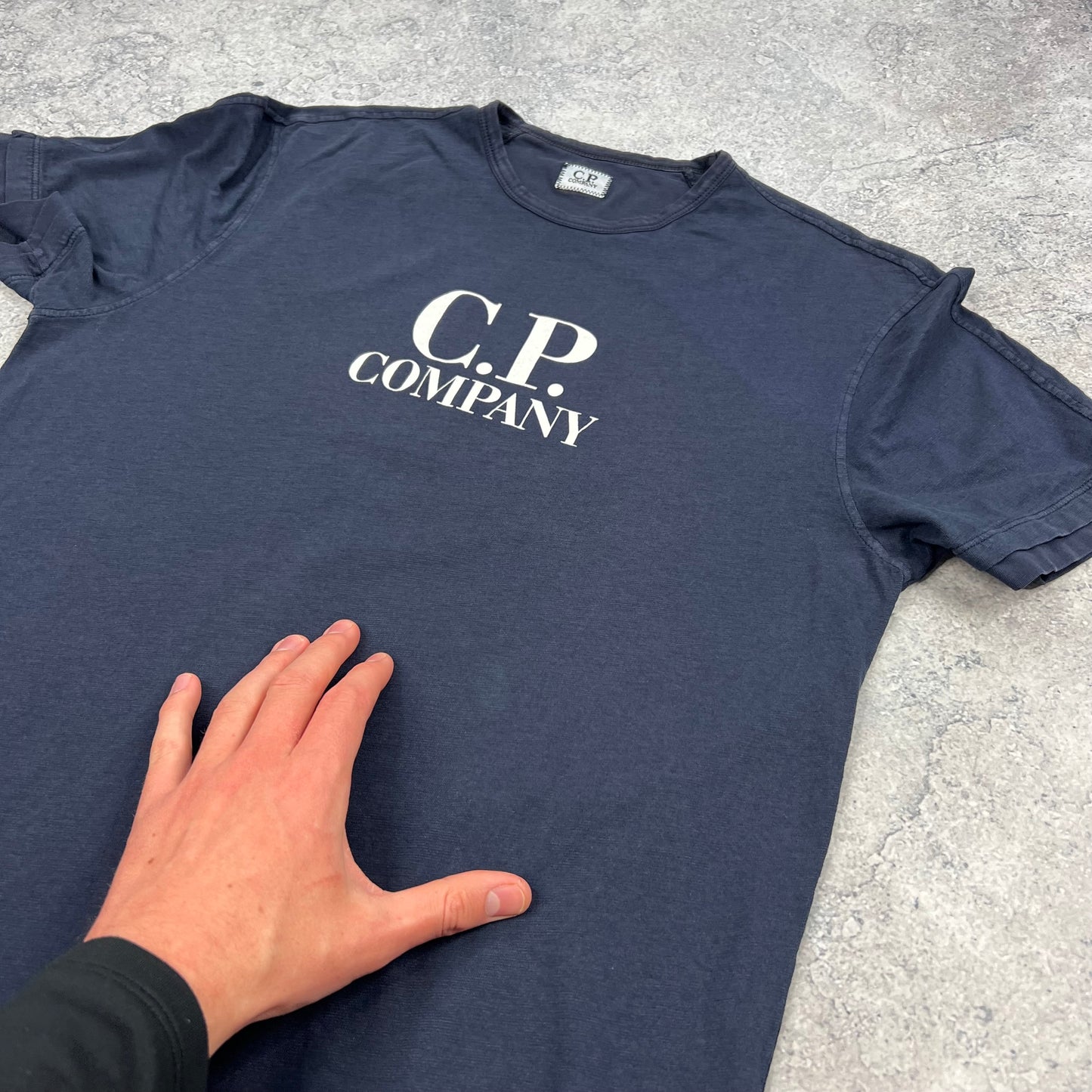 CP Company Navy T-Shirt Medium 19.75”
