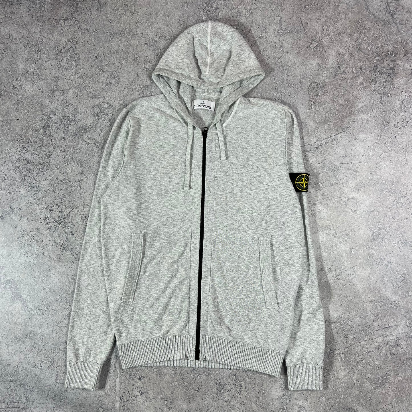 Stone Island Full Zip Hoodie Medium 20.5”