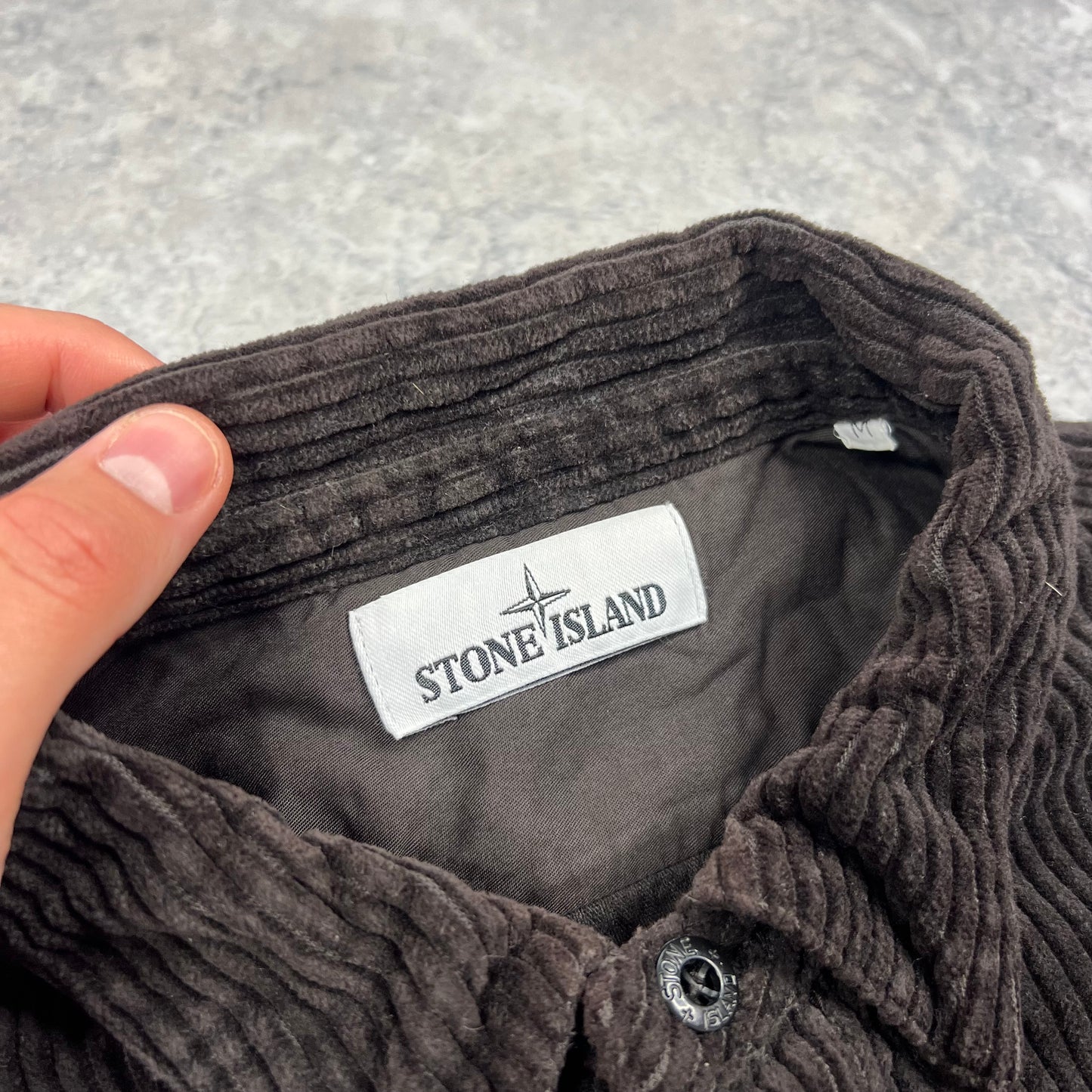 Stone Island Brown Cord Pullover Medium 22”