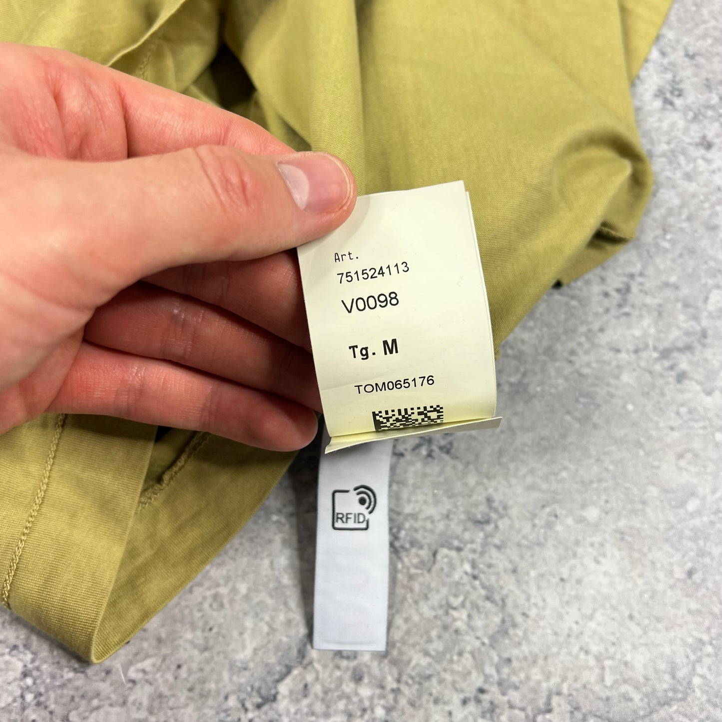 Stone Island Mustard Patch T-Shirt Medium 20.5”