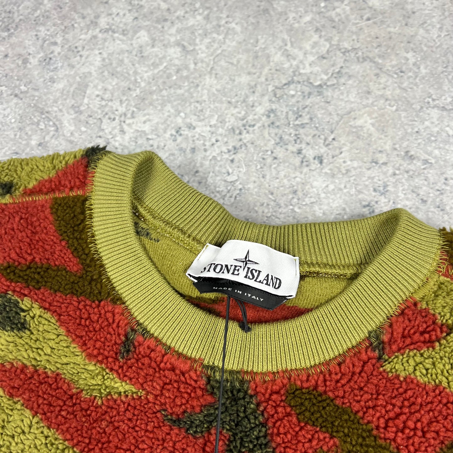 Stone Island Camo Fleece Sweatshirt XL 26” BNWT