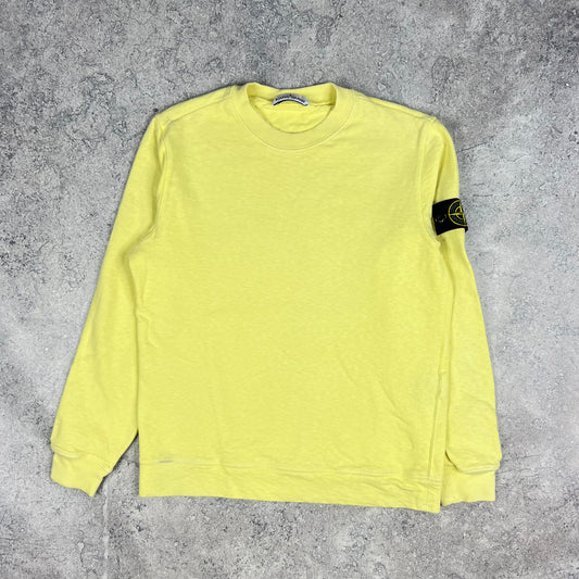 Stone Island Yellow Sweatshirt Medium 20.5”