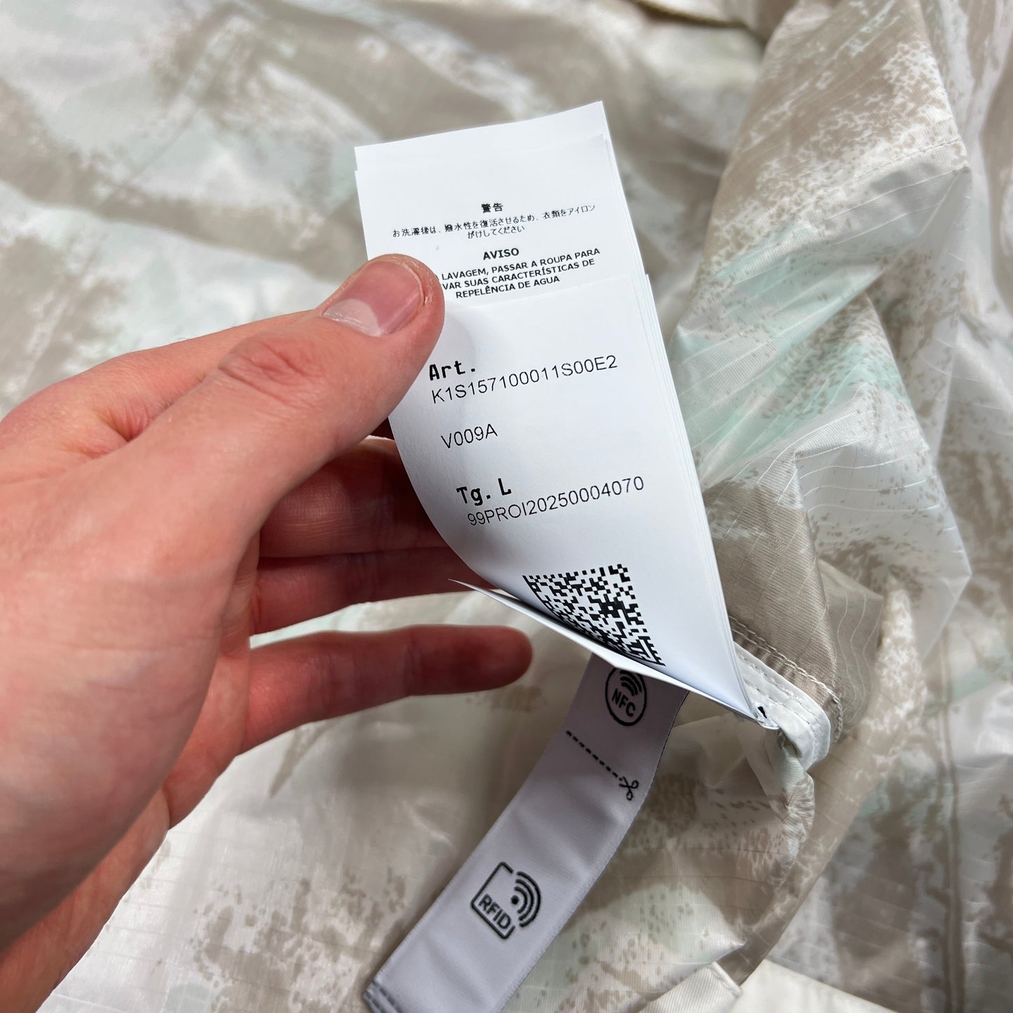 Stone Island UV Reactive Camo Parka Jacket Large 26” BNWT