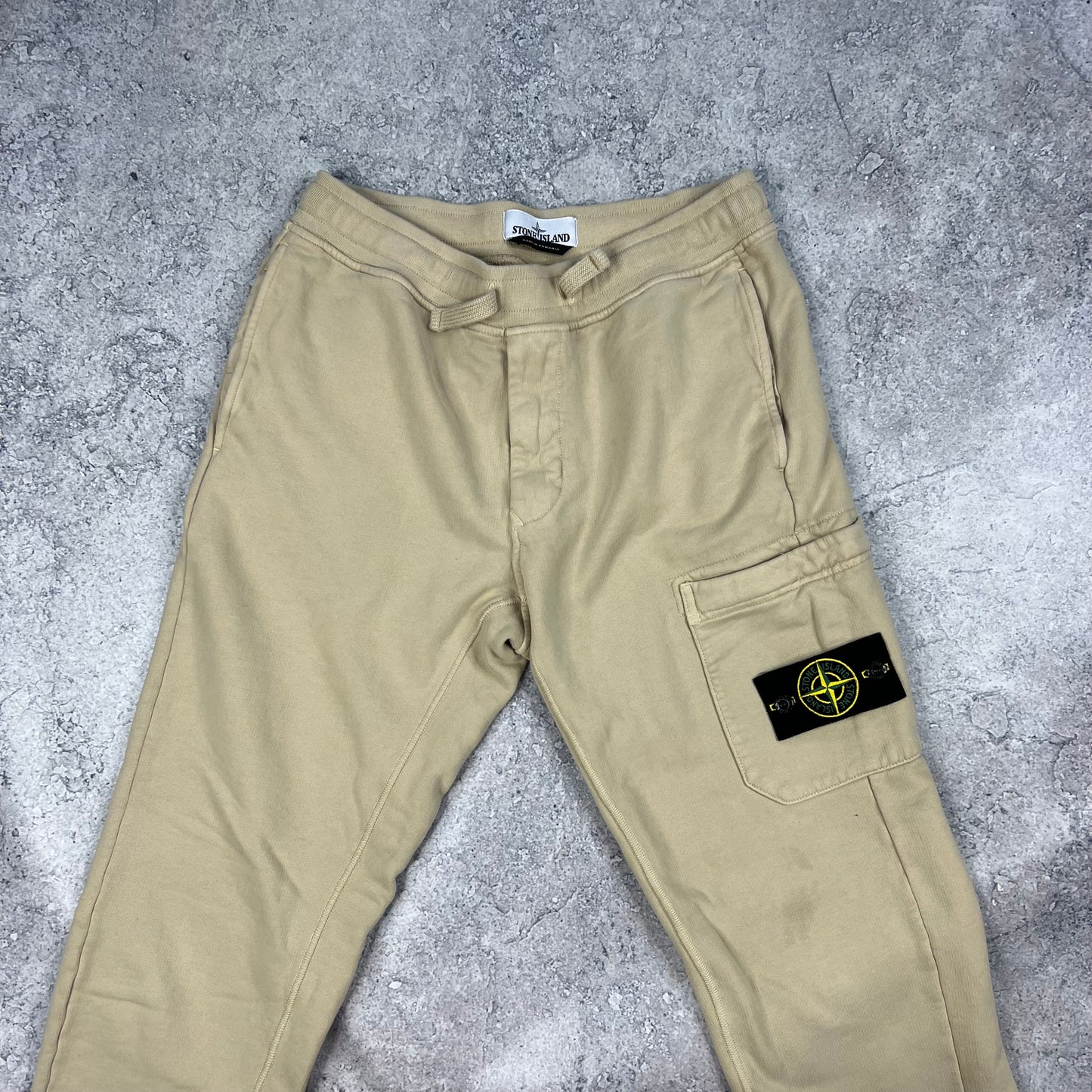 Stone Island Beige Joggers Small 28-30”