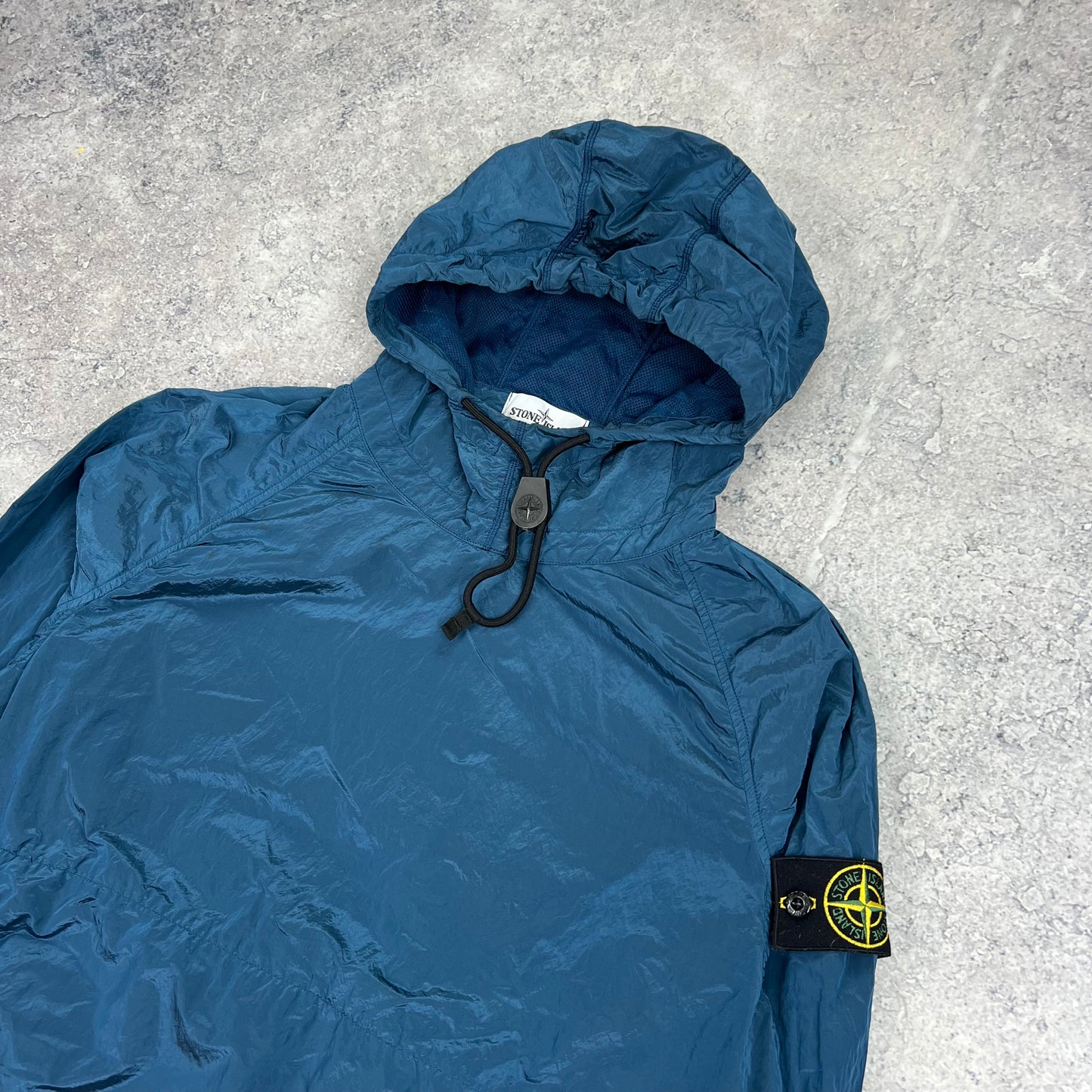 Stone Island Blue Nylon Metal Smock Large 23”