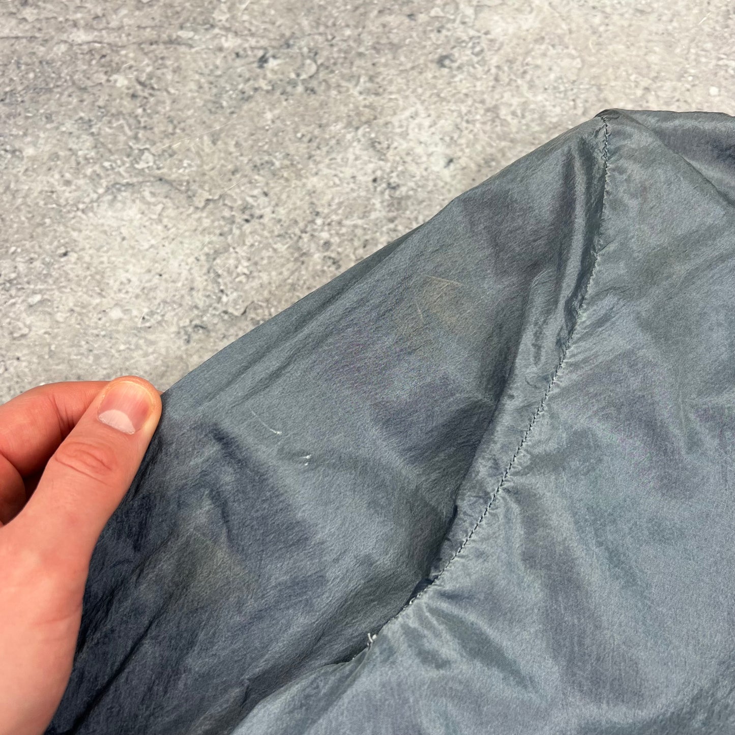 Stone Island Blue Nylon Metal Jacket Medium 19.75”