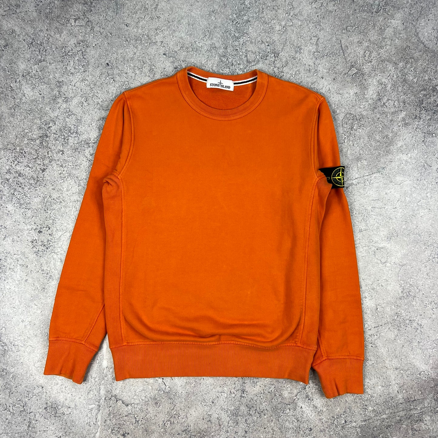 Stone Island Orange Sweatshirt Medium 20”