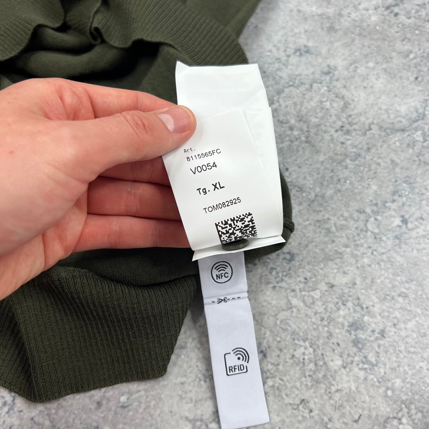 Stone Island Khaki Ghost Turtleneck Knit Jumper XL 23.5” BNWT