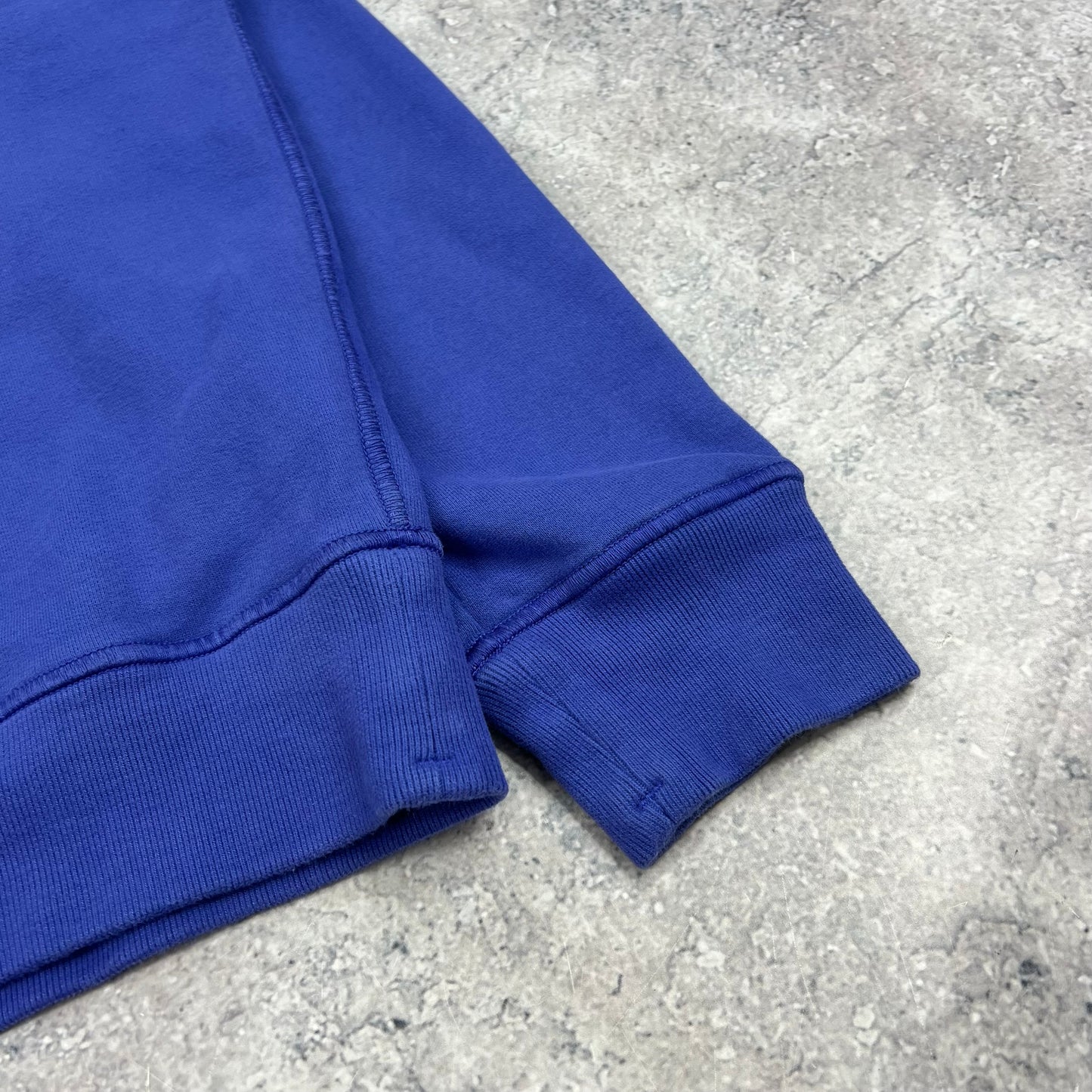 Stone Island Blue Quarter Zip Sweatshirt Small 21”