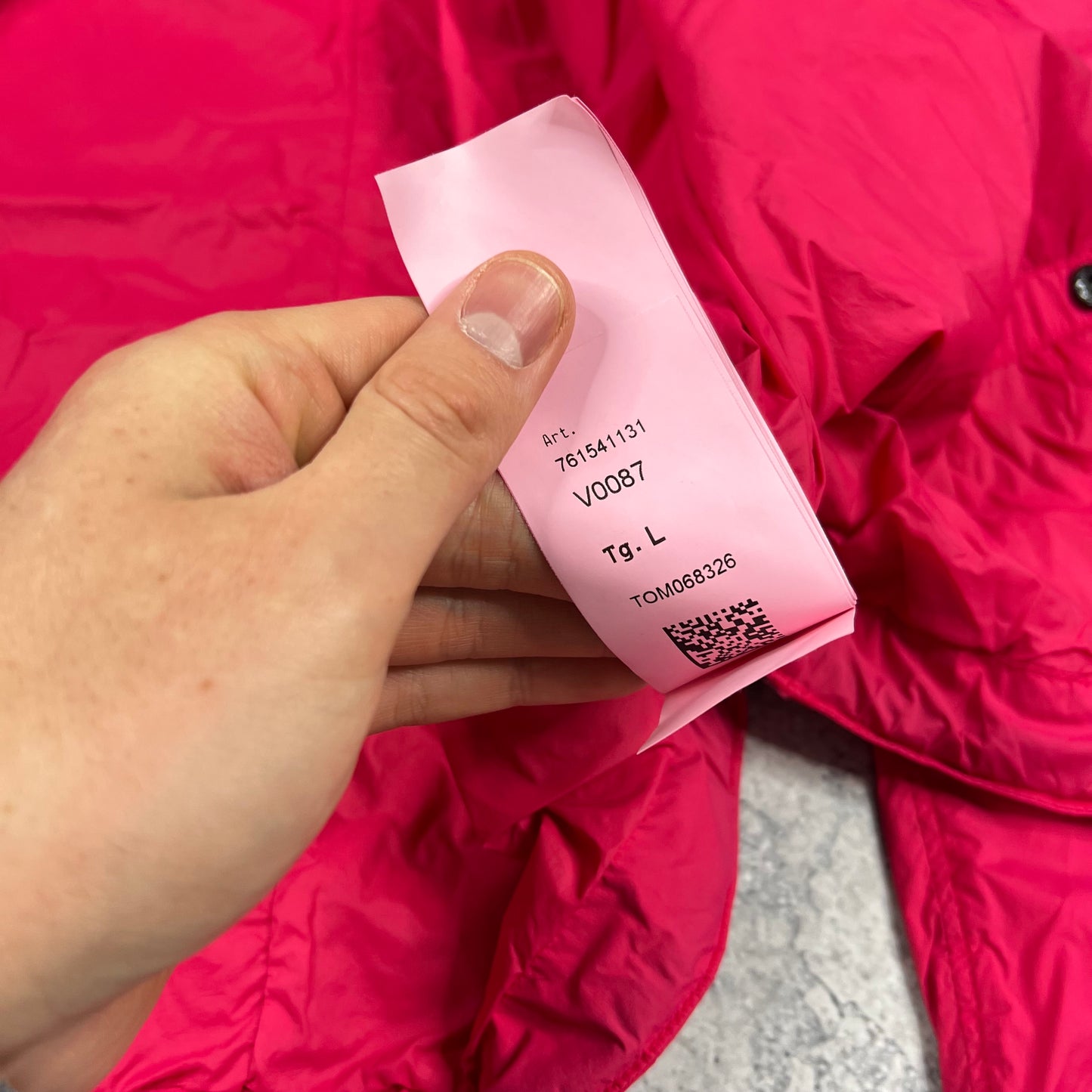 Stone Island Pink Skin Touch Jacket Large 23”