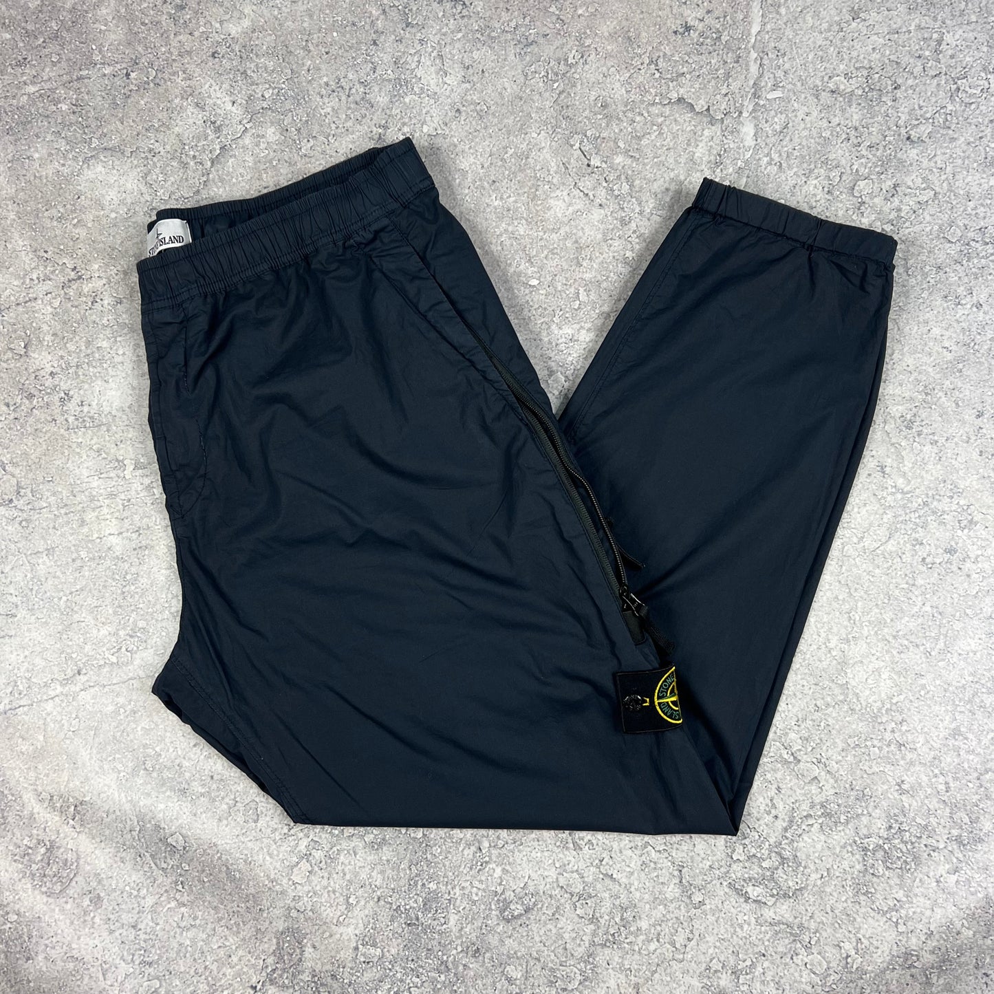 Stone Island Navy Cuffed Cargo Trousers W38”
