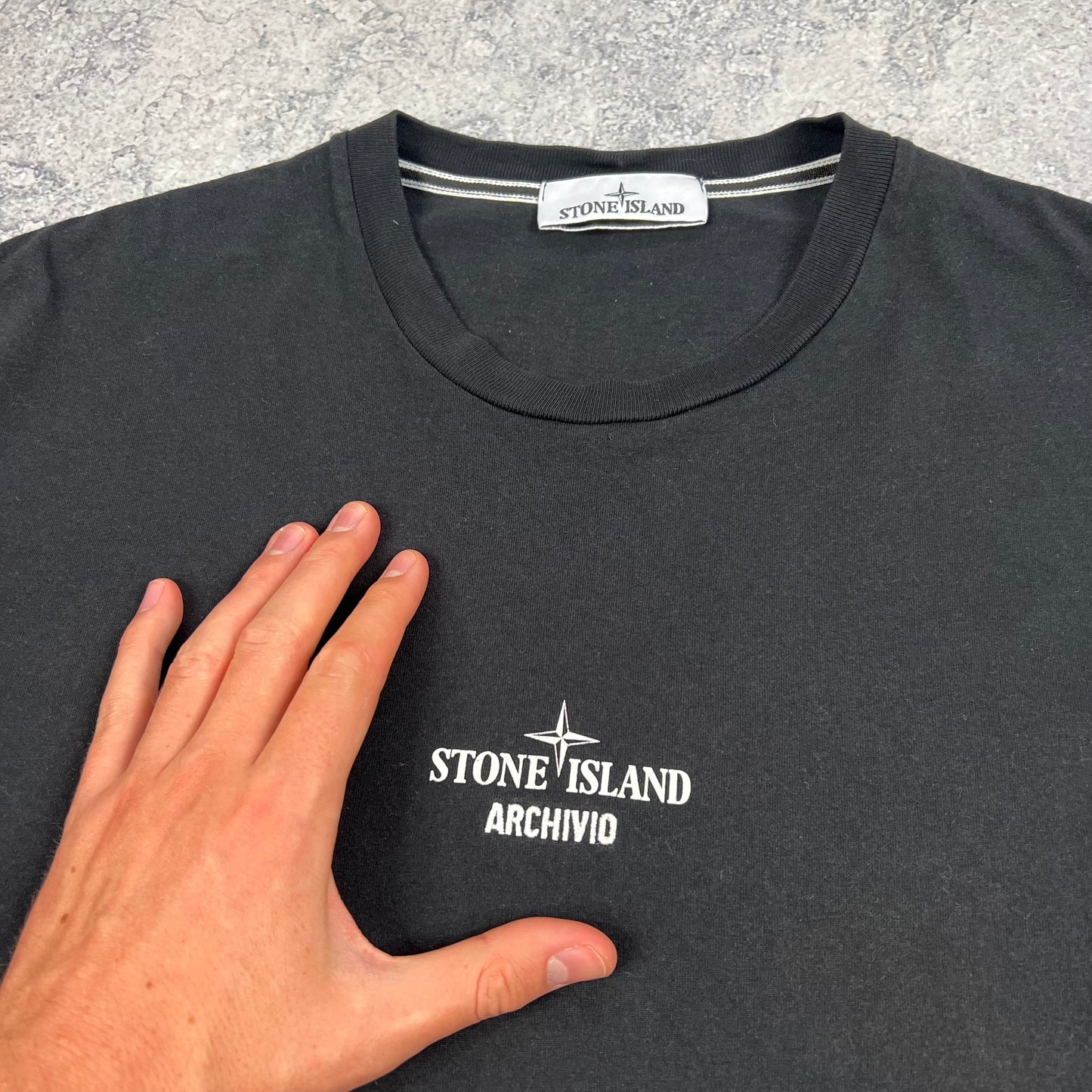 Stone Island Black Archivio T-Shirt XL 21.75”
