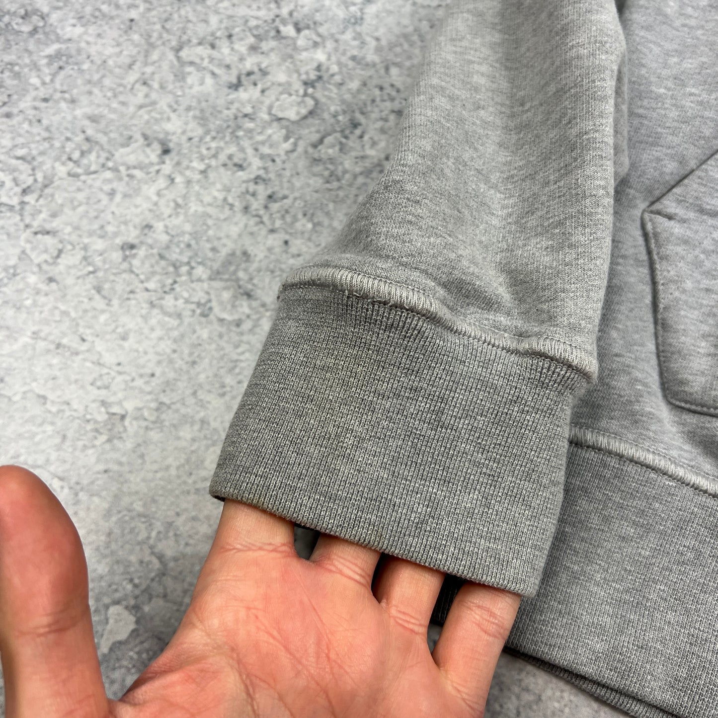 Stone Island Grey Pullover Hoodie Medium 22.5”