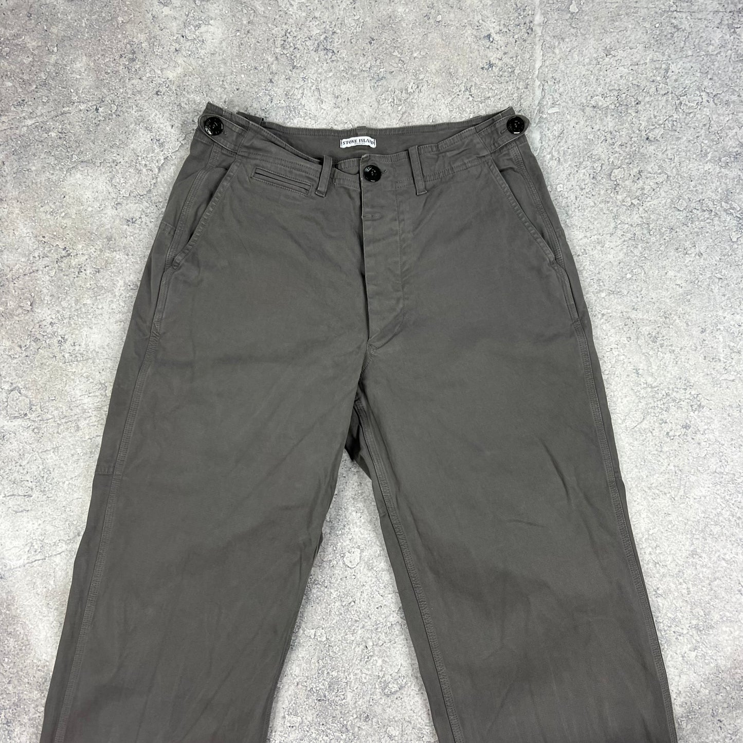 Stone Island Grey Cotton Trousers 29-30”