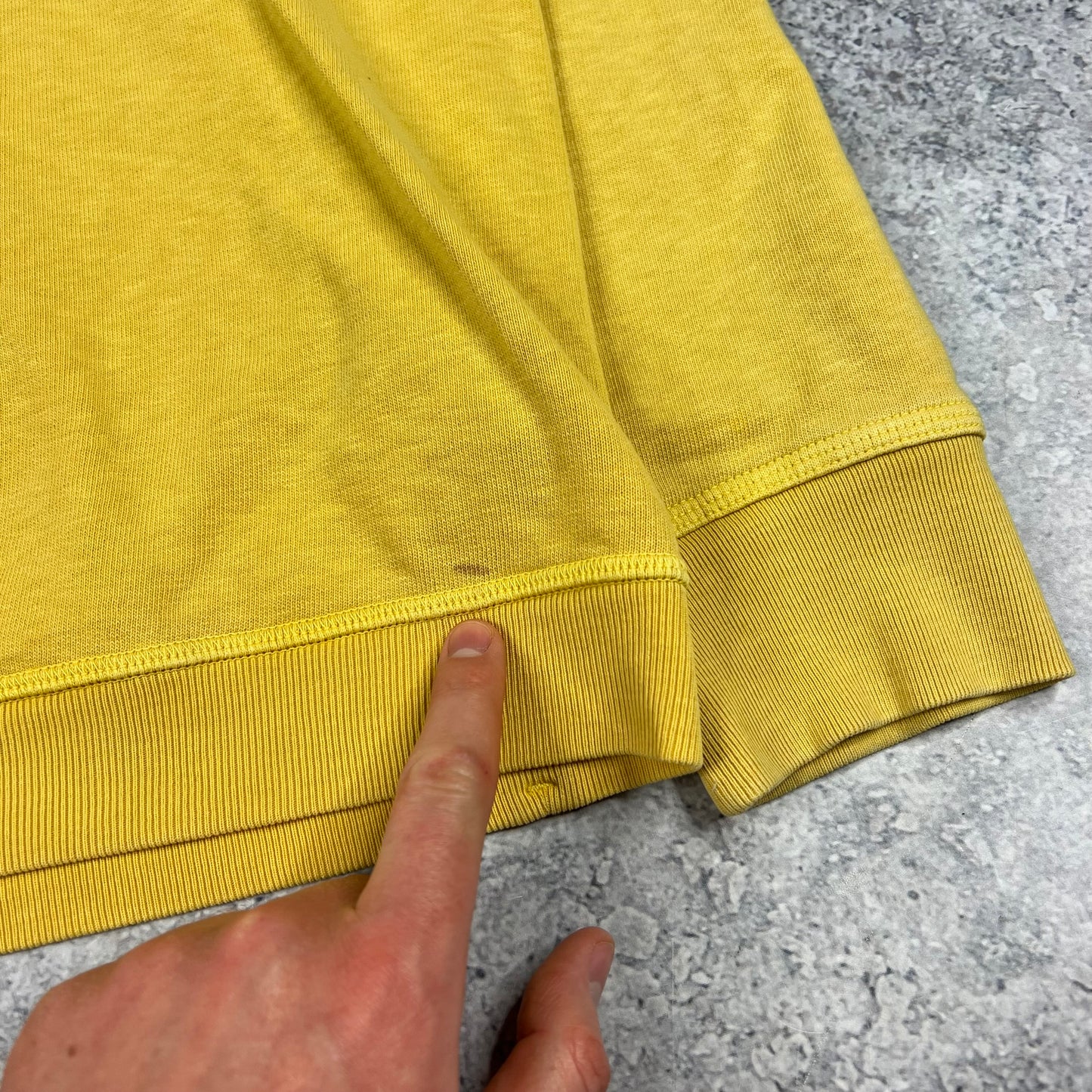 Stone Island Yellow Sweatshirt XL 23.5”
