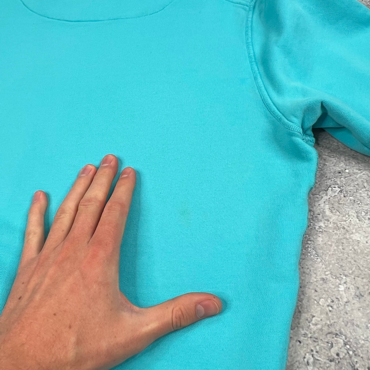 Stone Island Light Blue Sweatshirt Small 21”