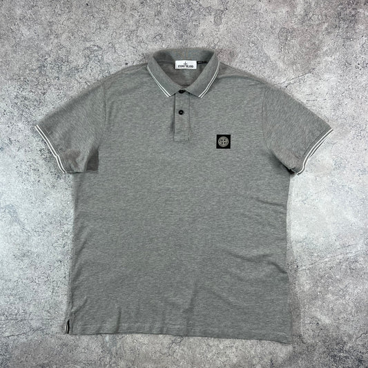 Stone Island Grey Polo Shirt 3XL 24”