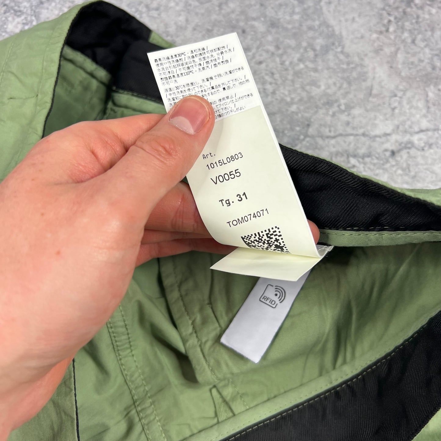 Stone Island Green Cargo Shorts W31-32”