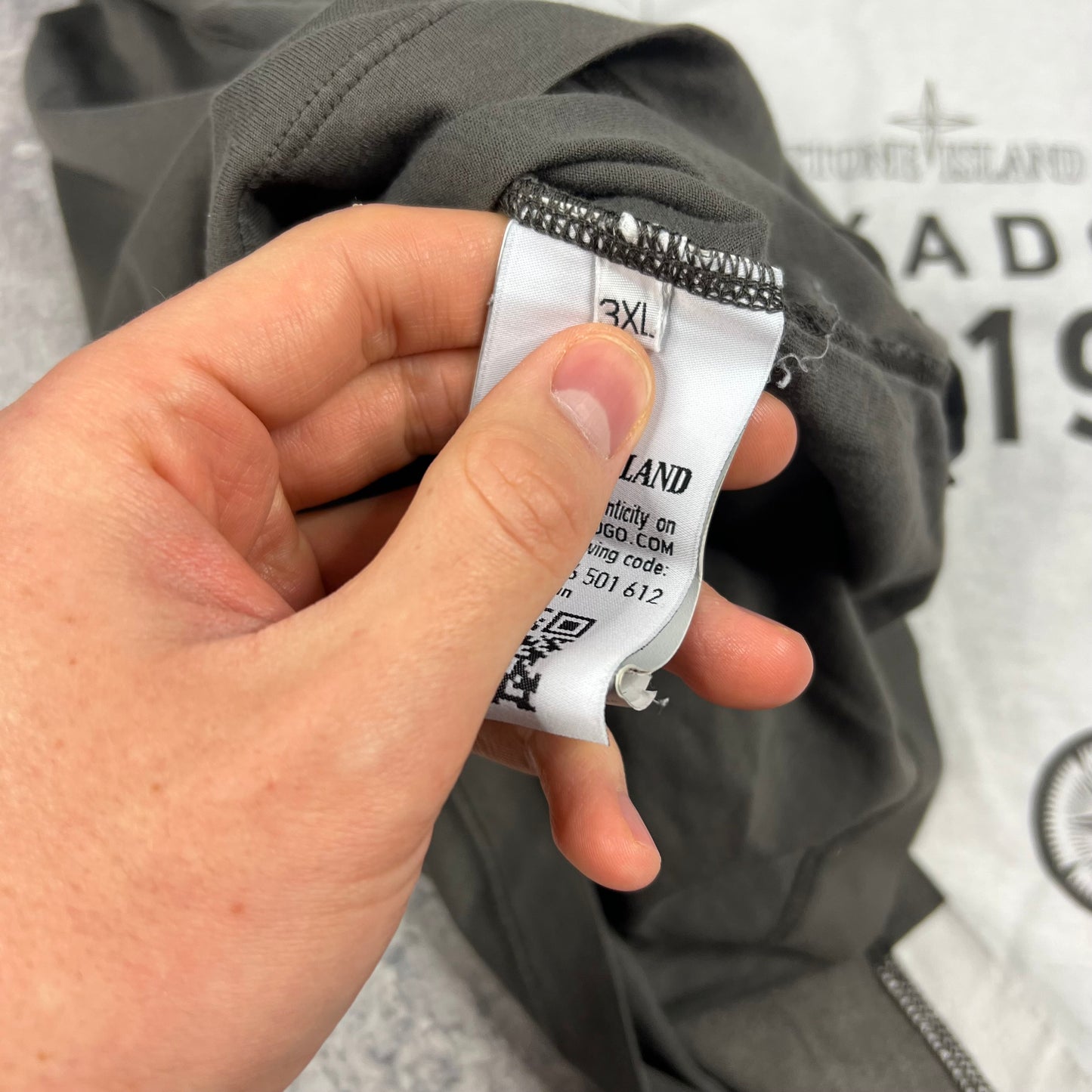 Stone Island Grey Shadow Project L/S T-Shirt 3XL 26”