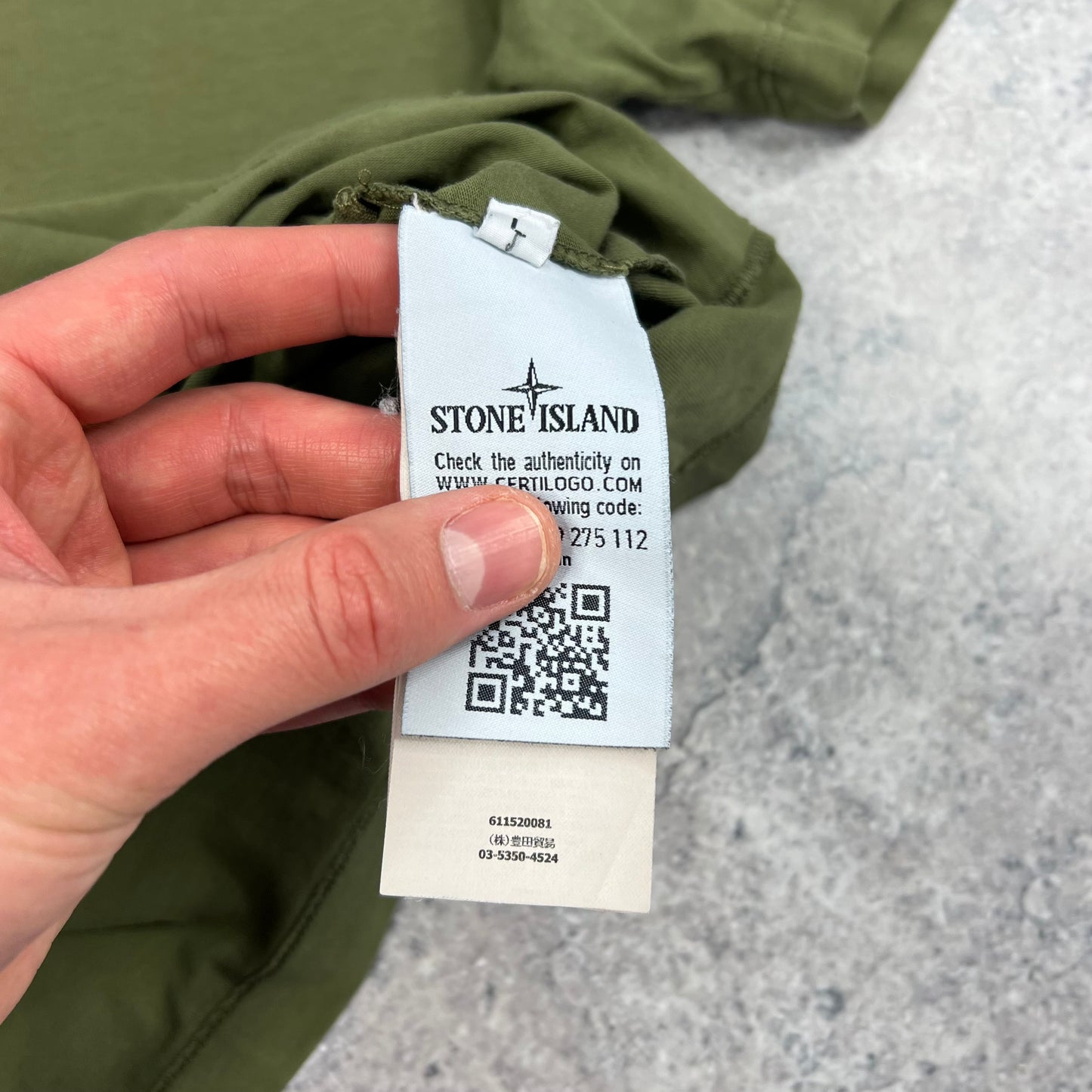 Stone Island Khaki Tortoise Camo T-Shirt Large 20.5”