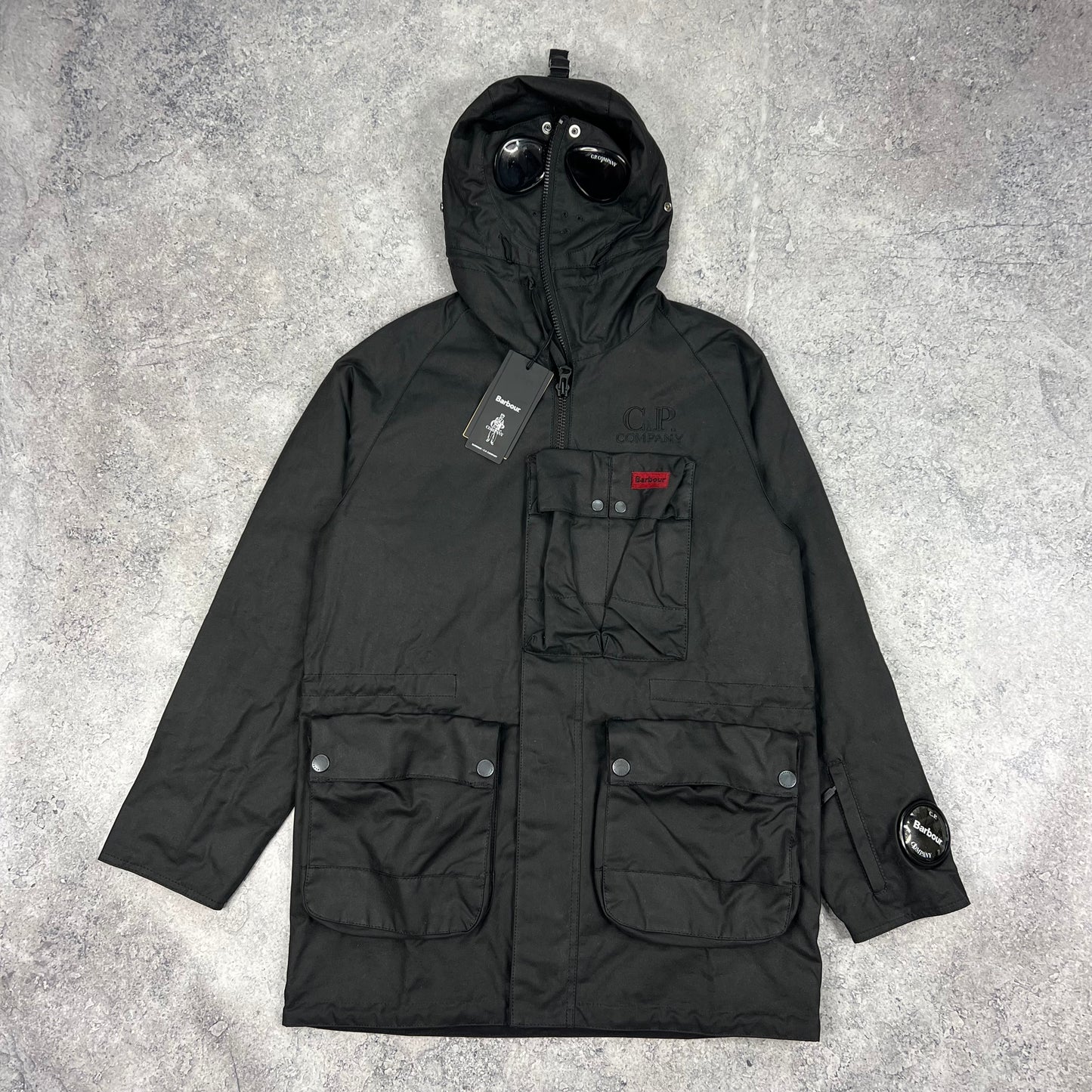 CP Company x Barbour Explorer Goggle Jacket Small 22” BNWT