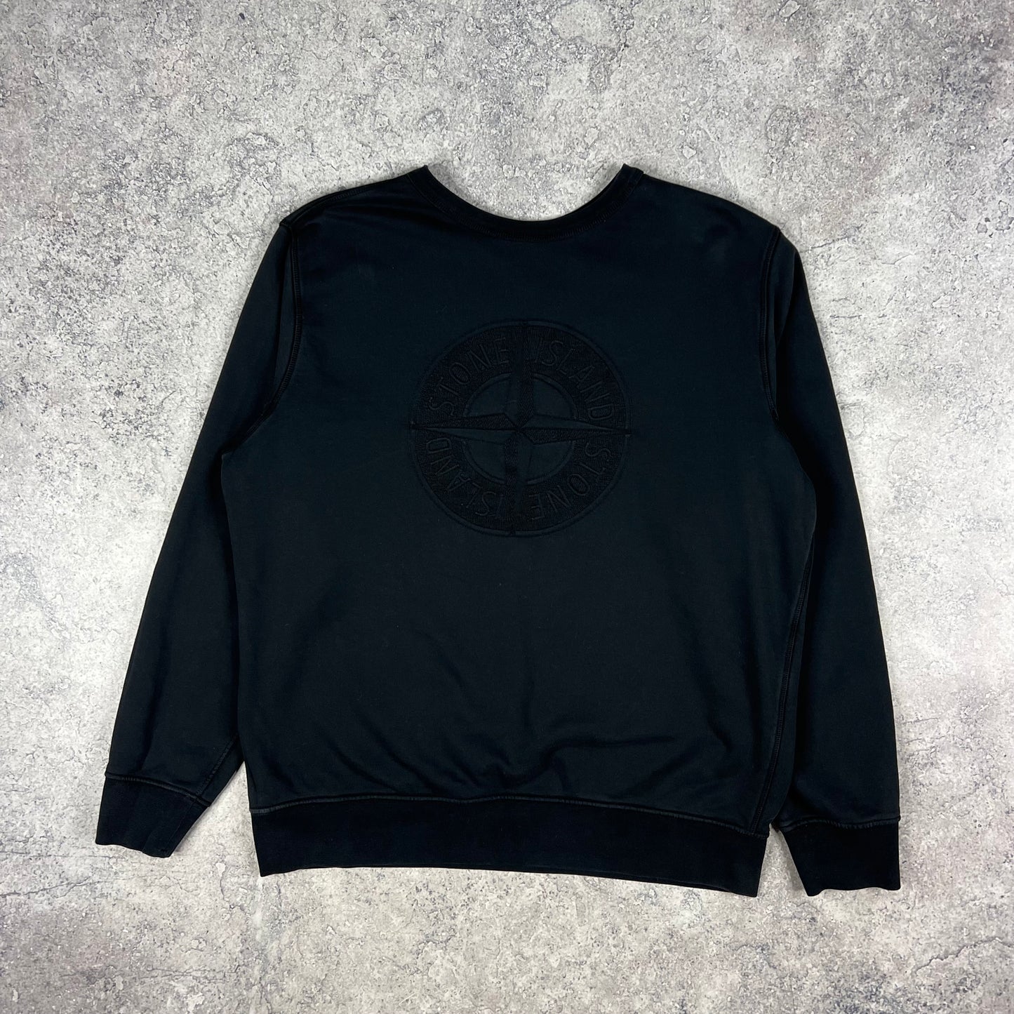 Stone Island Black Reversible Sweatshirt XXL 25.25”