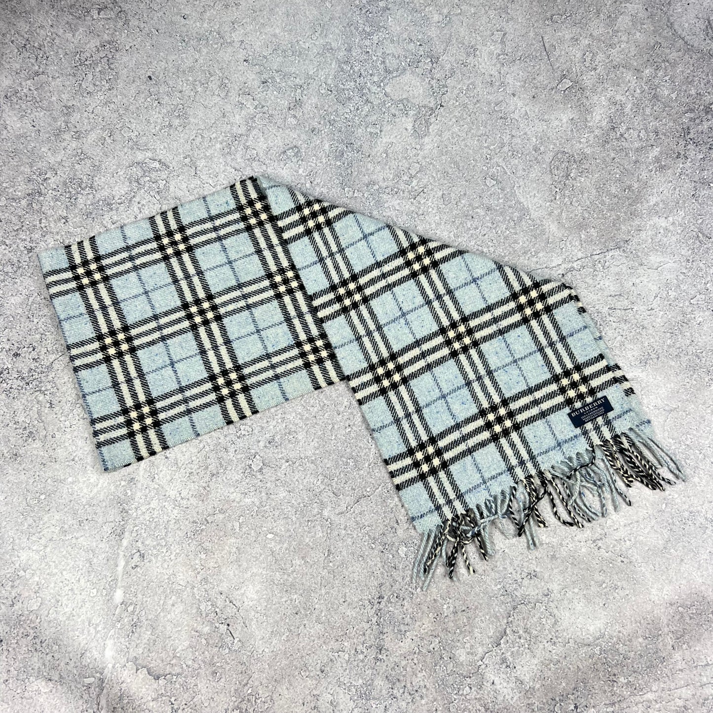 Burberry Vintage Light Blue Scarf