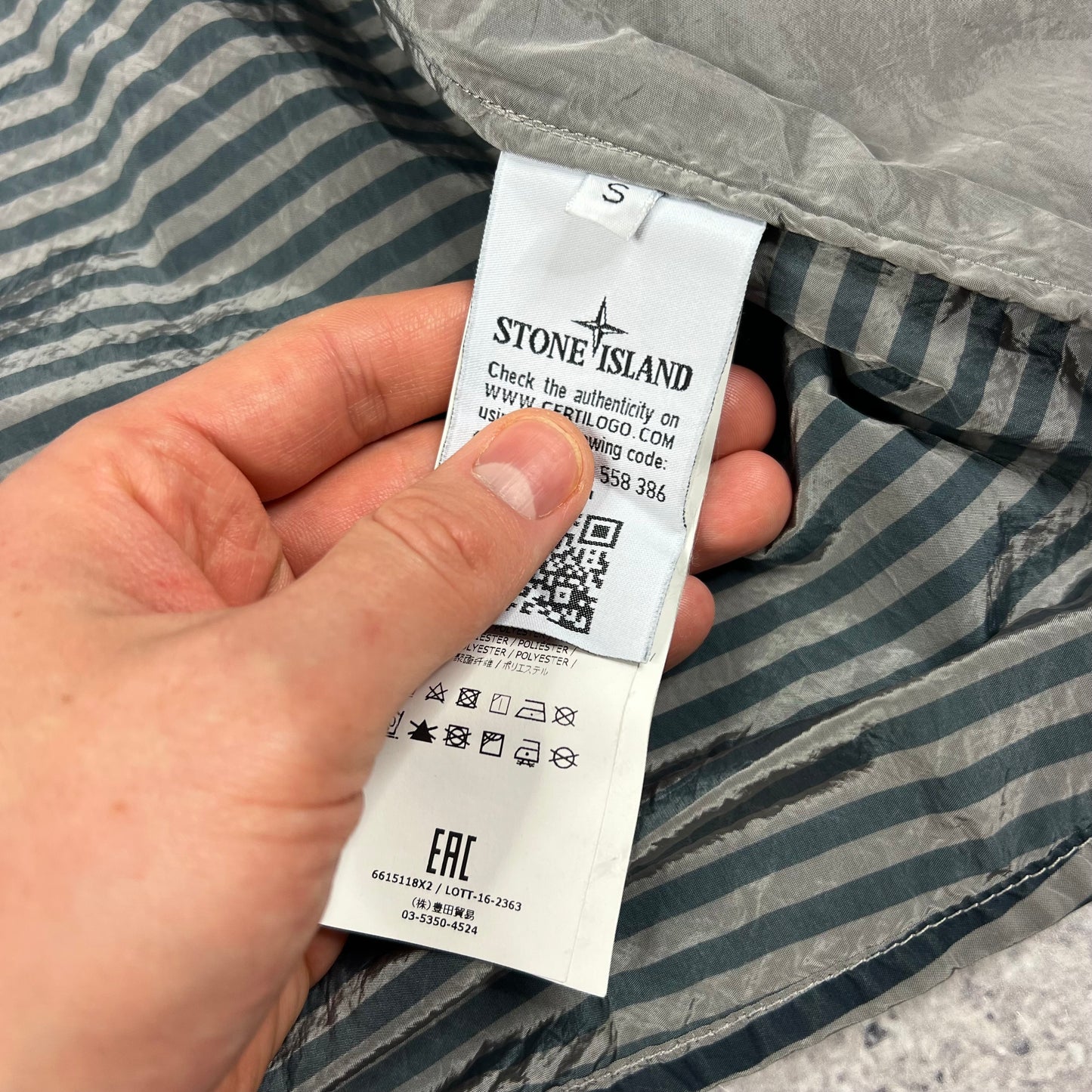 Stone Island Marina Nylon Metal Hooded Jacket Small 18.5”