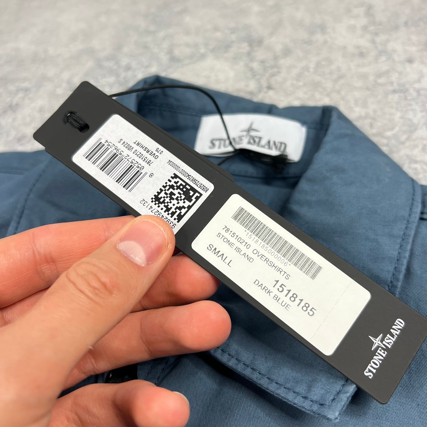 Stone Island Blue Overshirt Small 20” BNWT