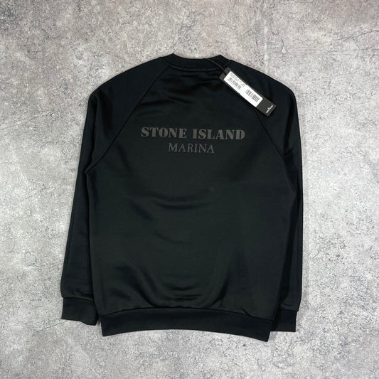 Stone Island Marina Black Sweatshirt Small 20.75” BNWT