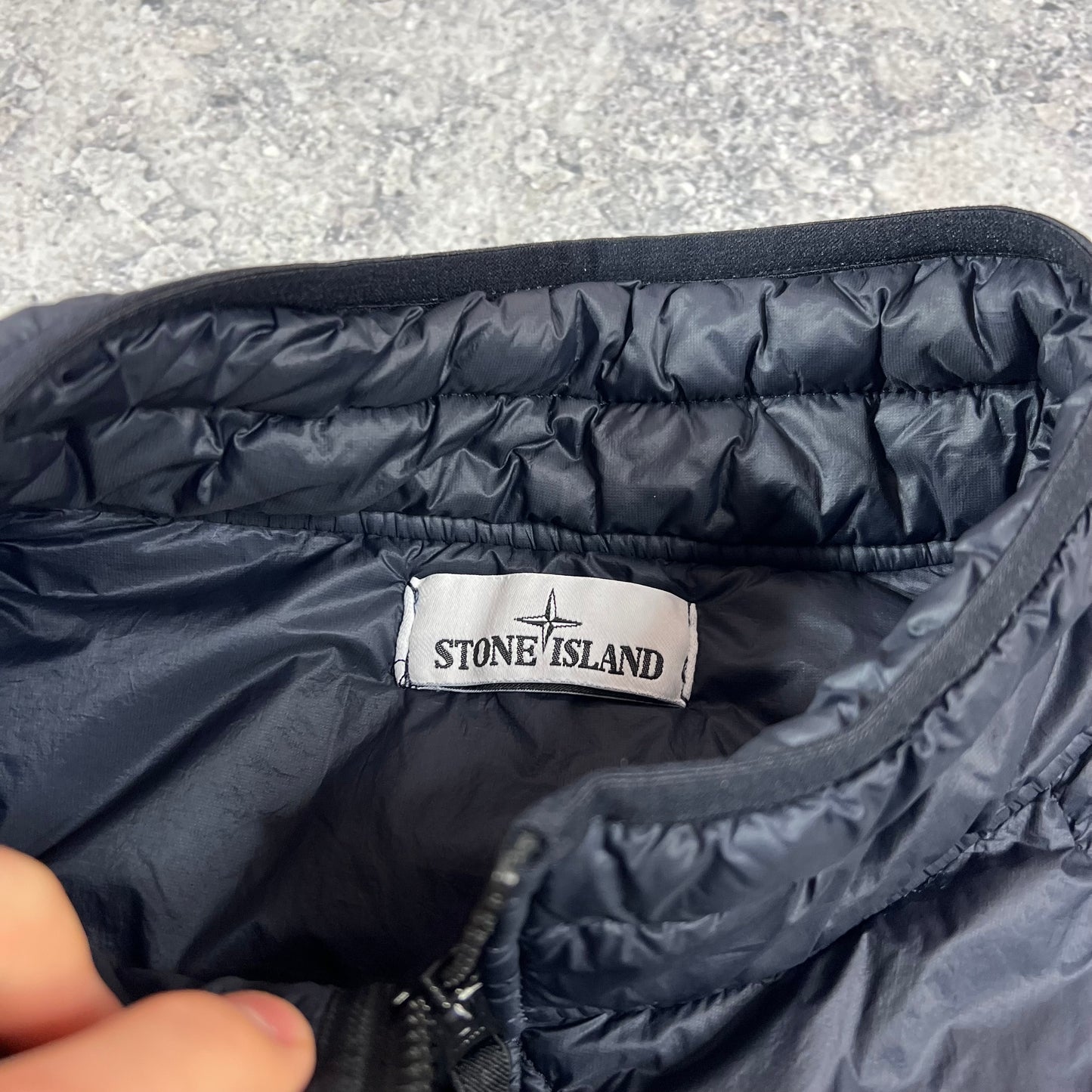 Stone Island Navy Micro Yarn Gilet 3XL 25”