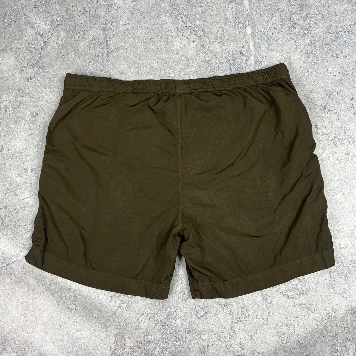 CP Company Khaki Chrome Swimshorts Size 52- W36”