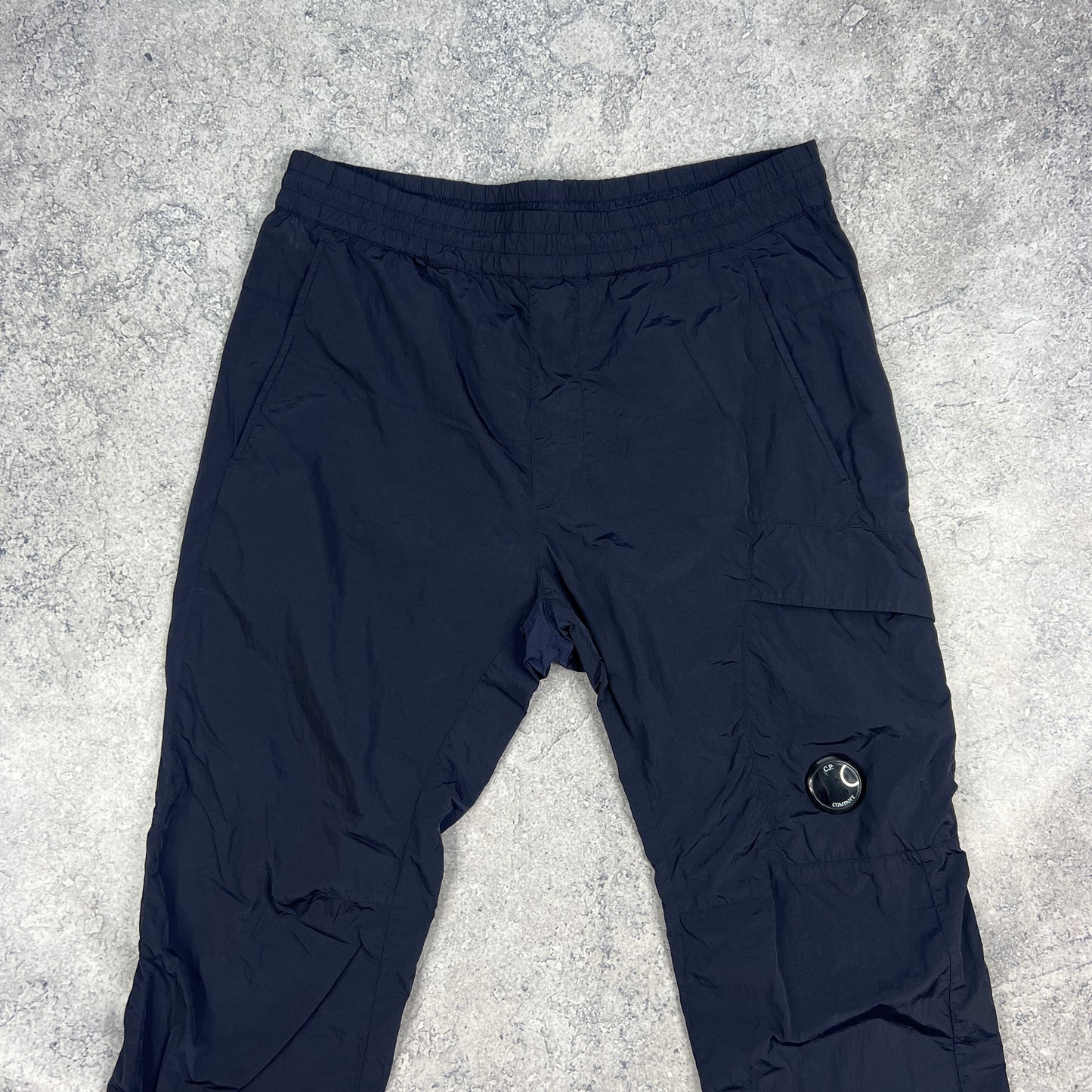 CP Company Navy Chrome Lens Cargos Size 48- W34”