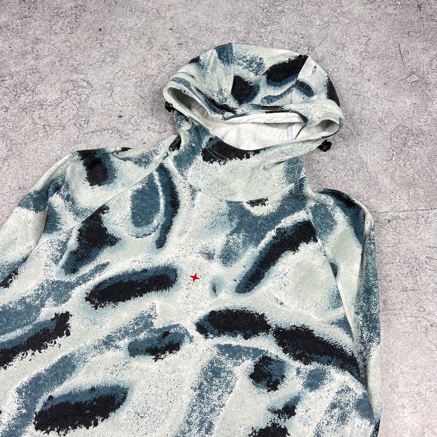 Stone Island Marina Reef Camo Hoodie Small 21.75”