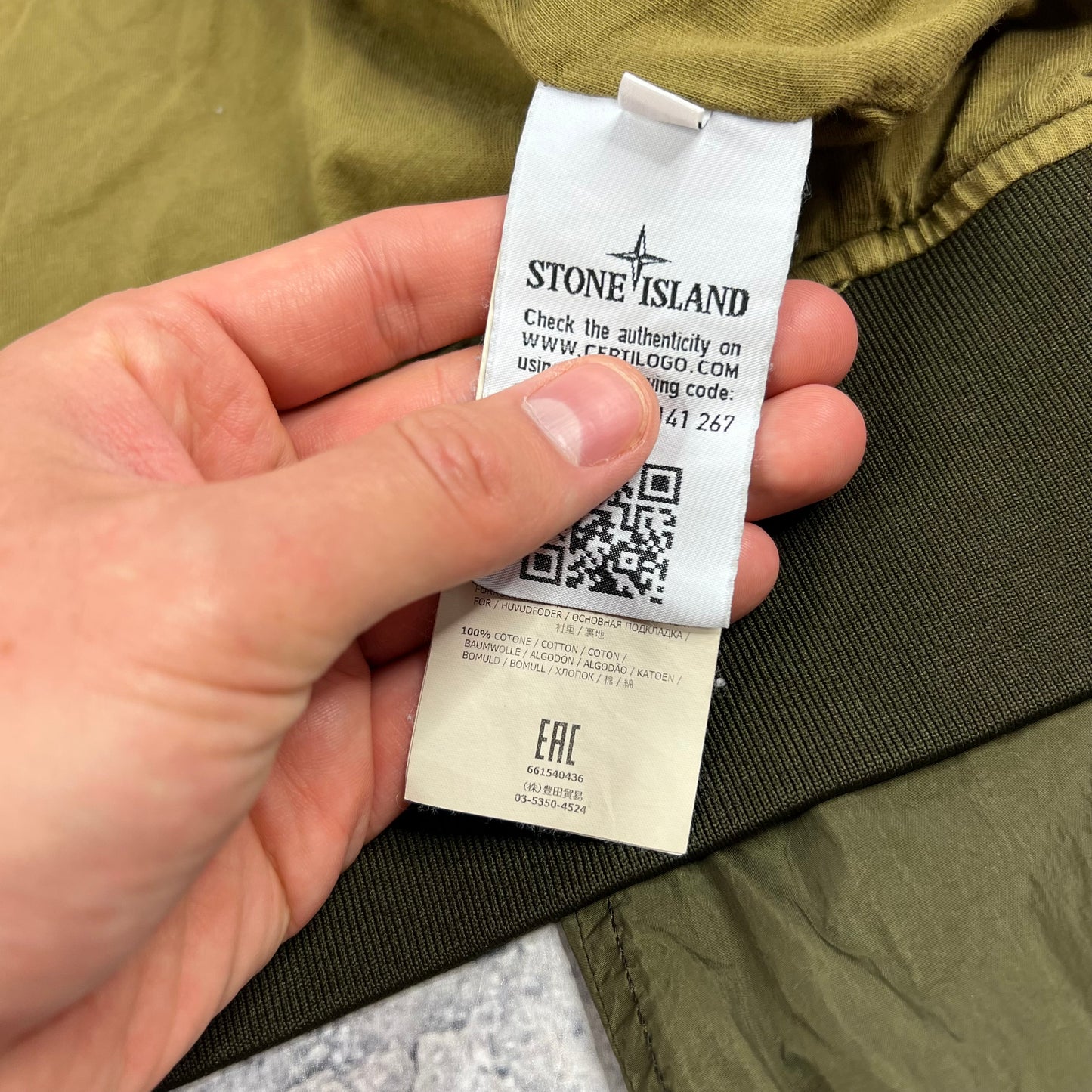 Stone Island Garment Dyed Crinkle Reps Bomber Jacket Medium 20.75”