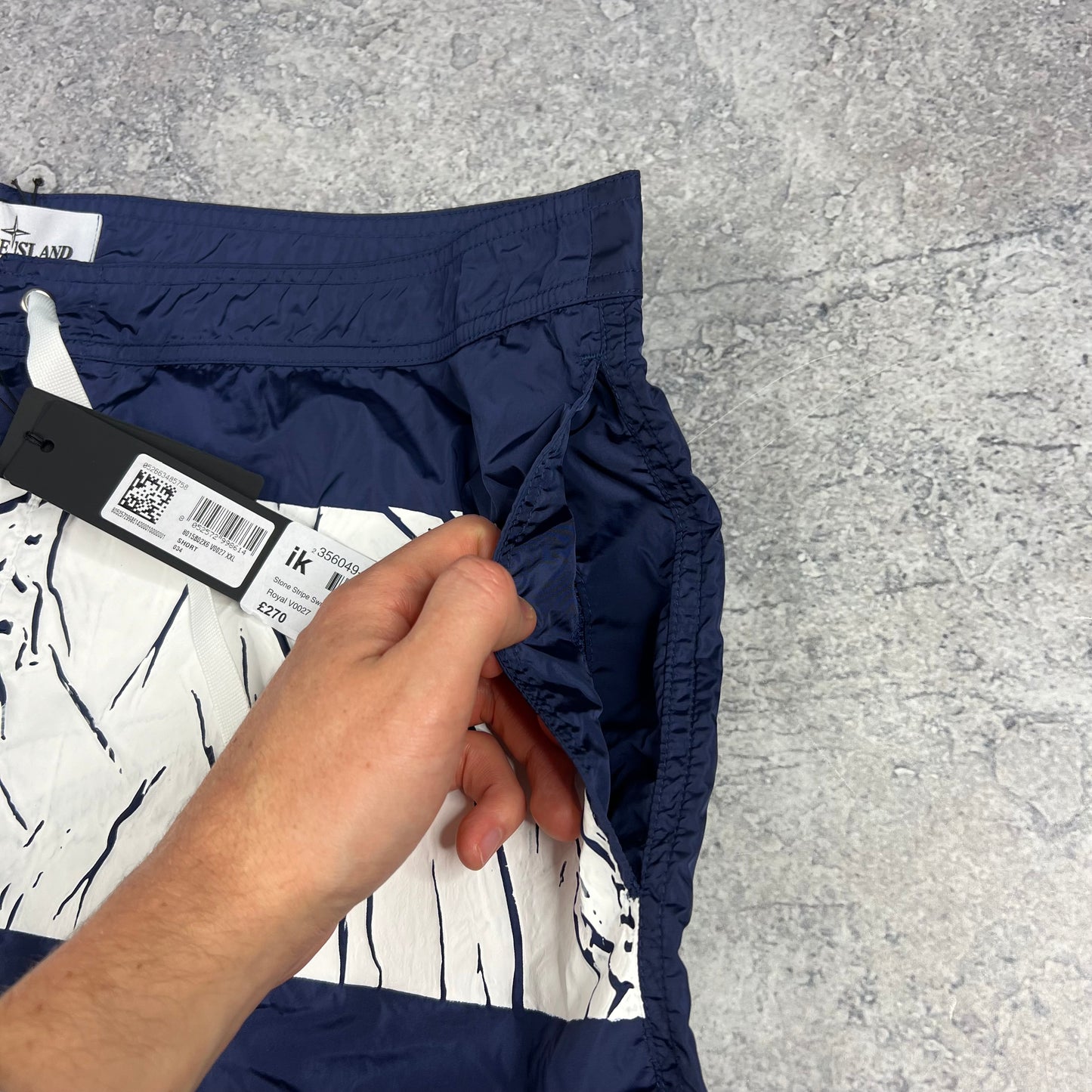 Stone Island Navy Marina Nylon Swimshorts XXL 38-40” BNWT