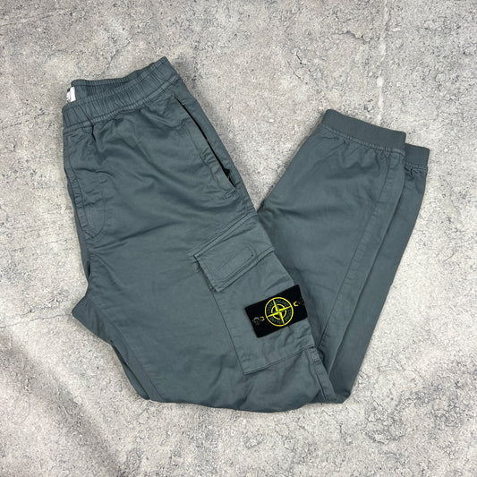 Stone Island Powder Blue Cuffed Cargos W32”