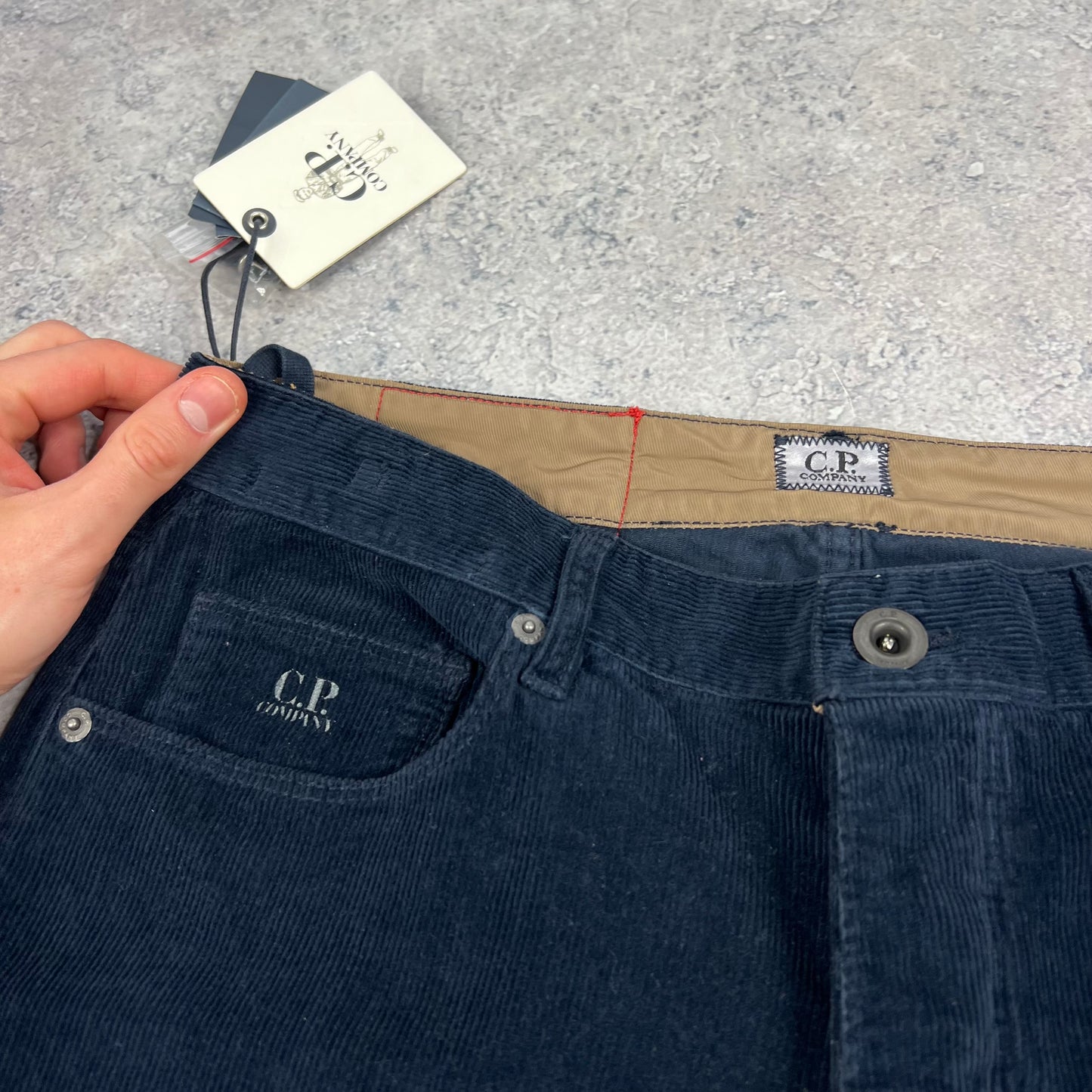 CP Company Navy Corduroy Trousers W31” BNWT