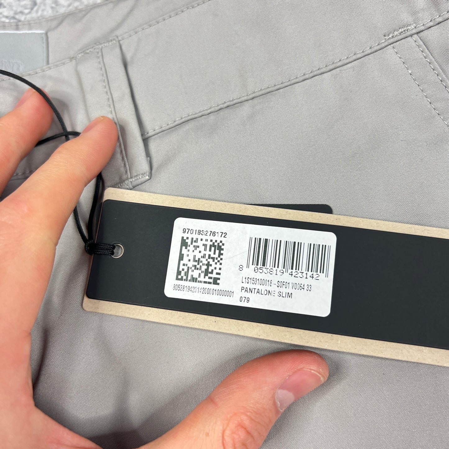 Stone Island Ghost Grey Trousers W33-34” BNWT