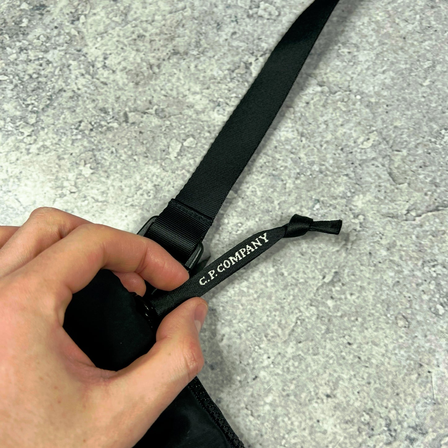 CP Company Black Chrome Lens Bag